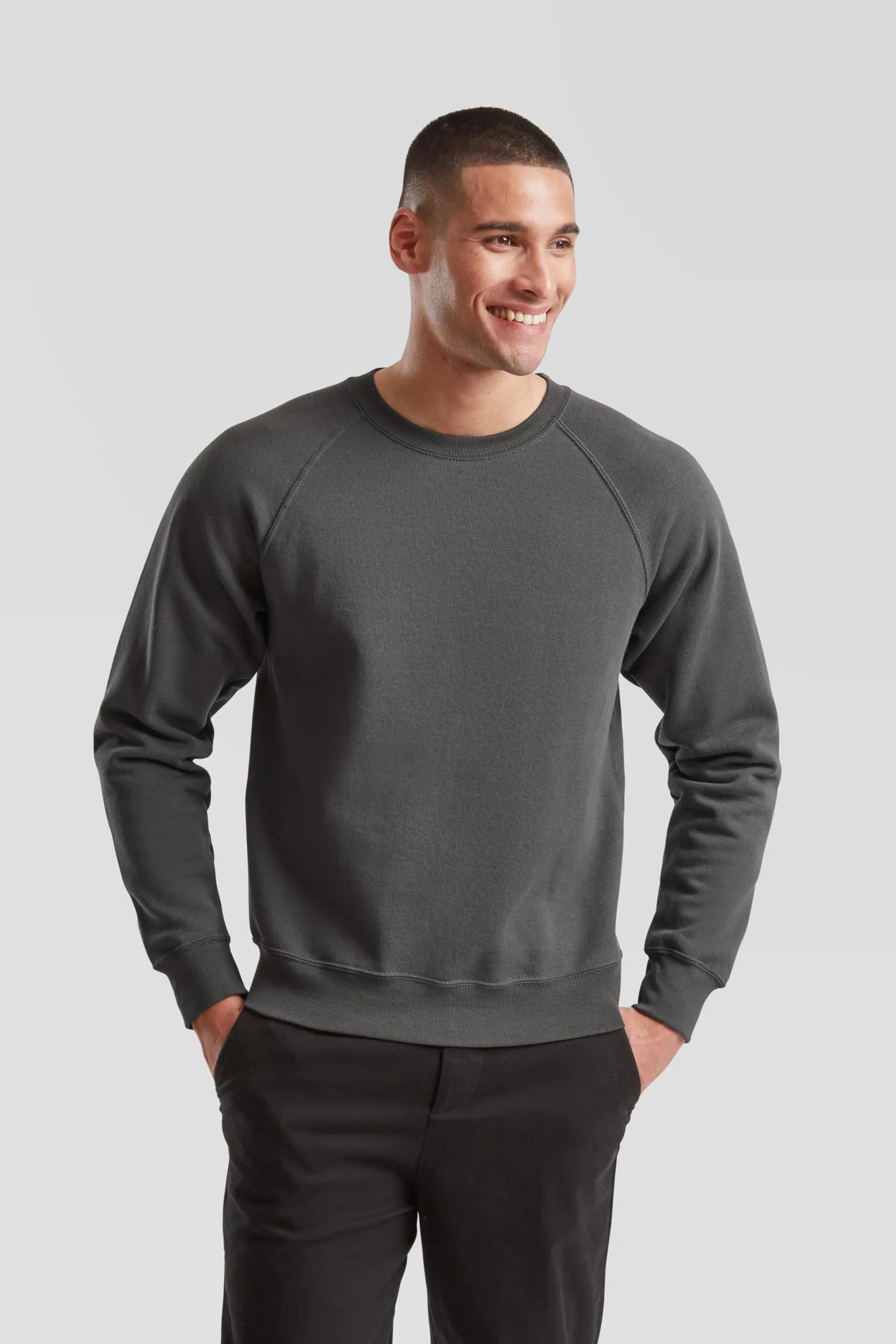 Fruit of the Loom Felpa classica con maniche raglan, L - immagine 3
