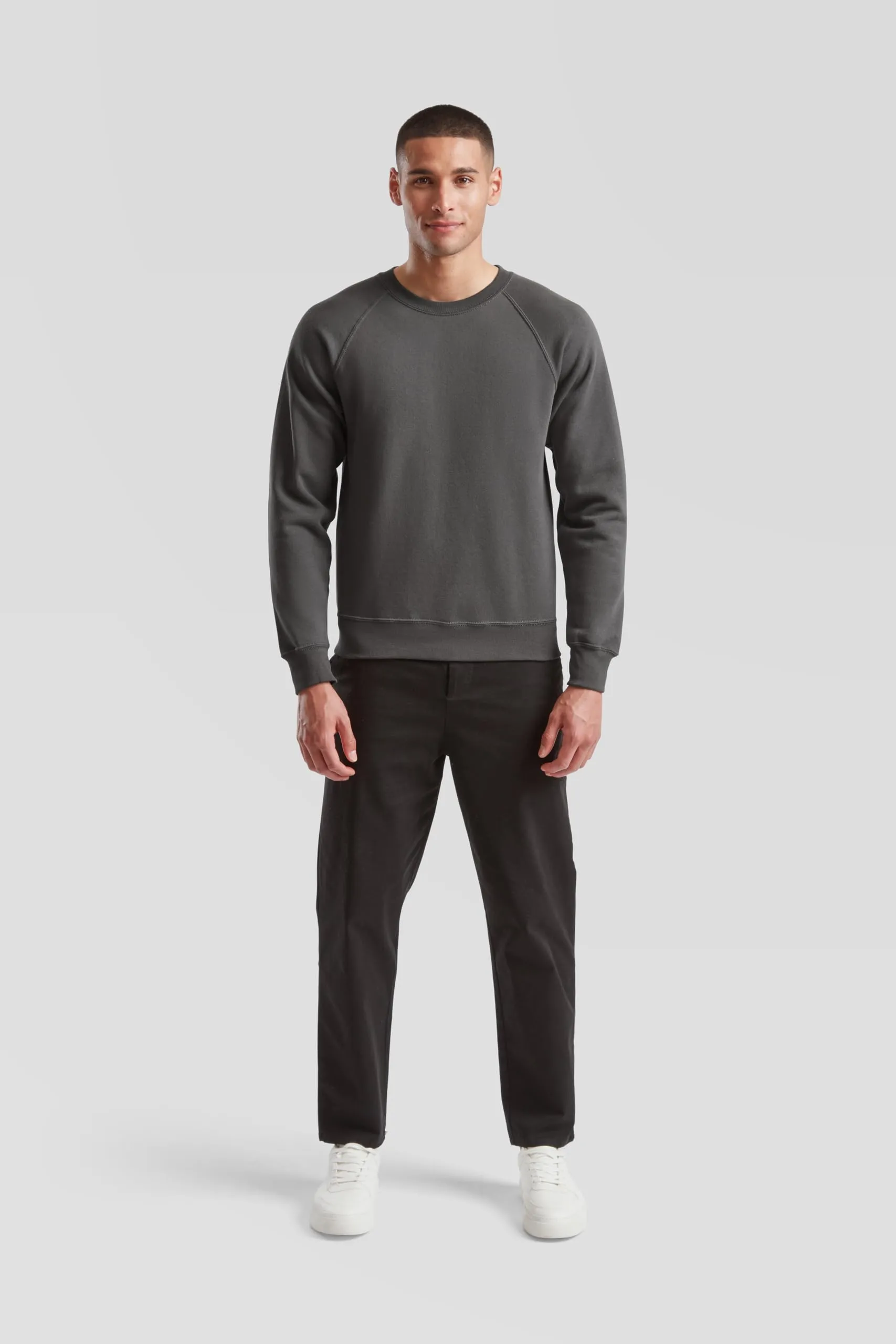 Fruit of the Loom Felpa Classic Raglan, XXL, Grafite - immagine 2