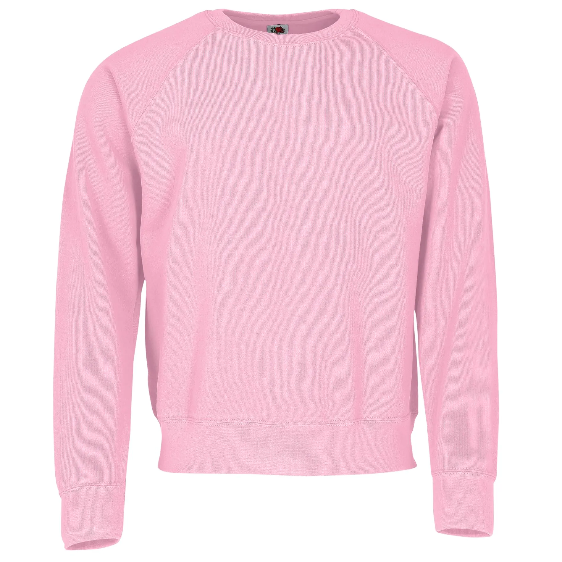 Fruit of the Loom Felpa classica con maniche raglan, Rosa, L - immagine 1