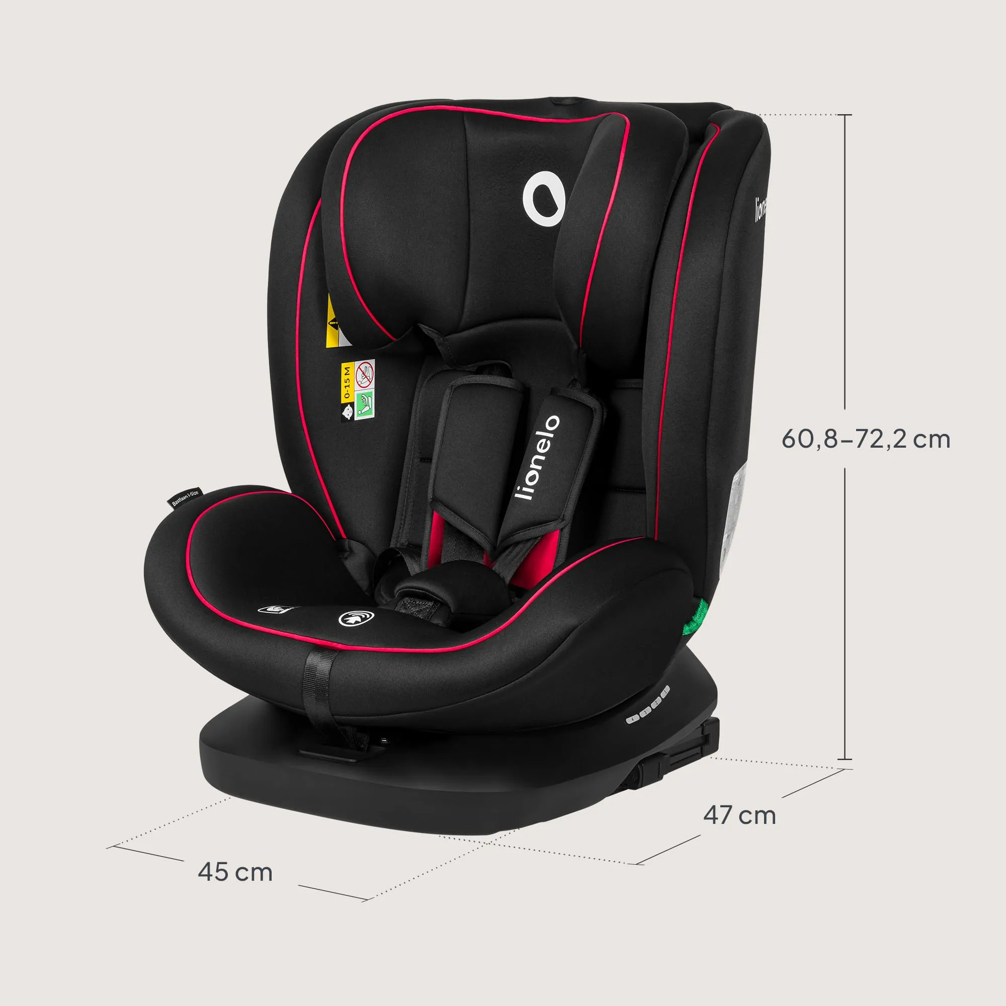 Lionelo Bastiaan i-Size Seggiolino Auto Evolutivo 4 in 1 40-150 cm ISOFIX - immagine 10