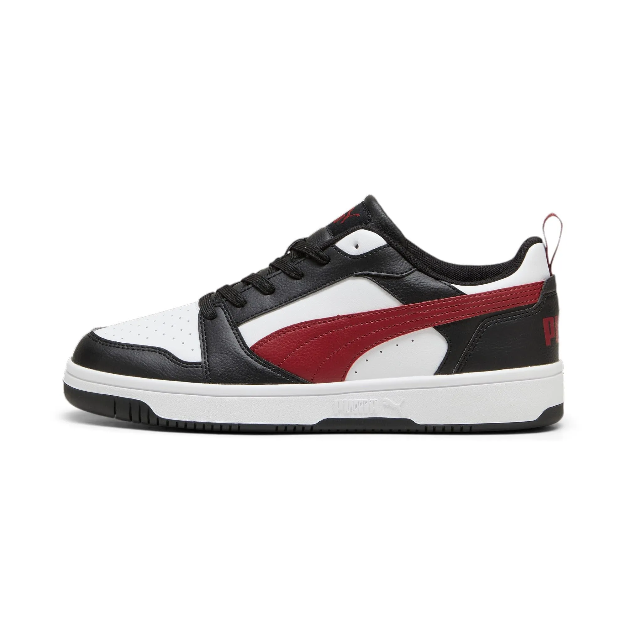 Puma Rebound V6 Low Sneakers, White Intense Red Black, 46 EU - immagine 1
