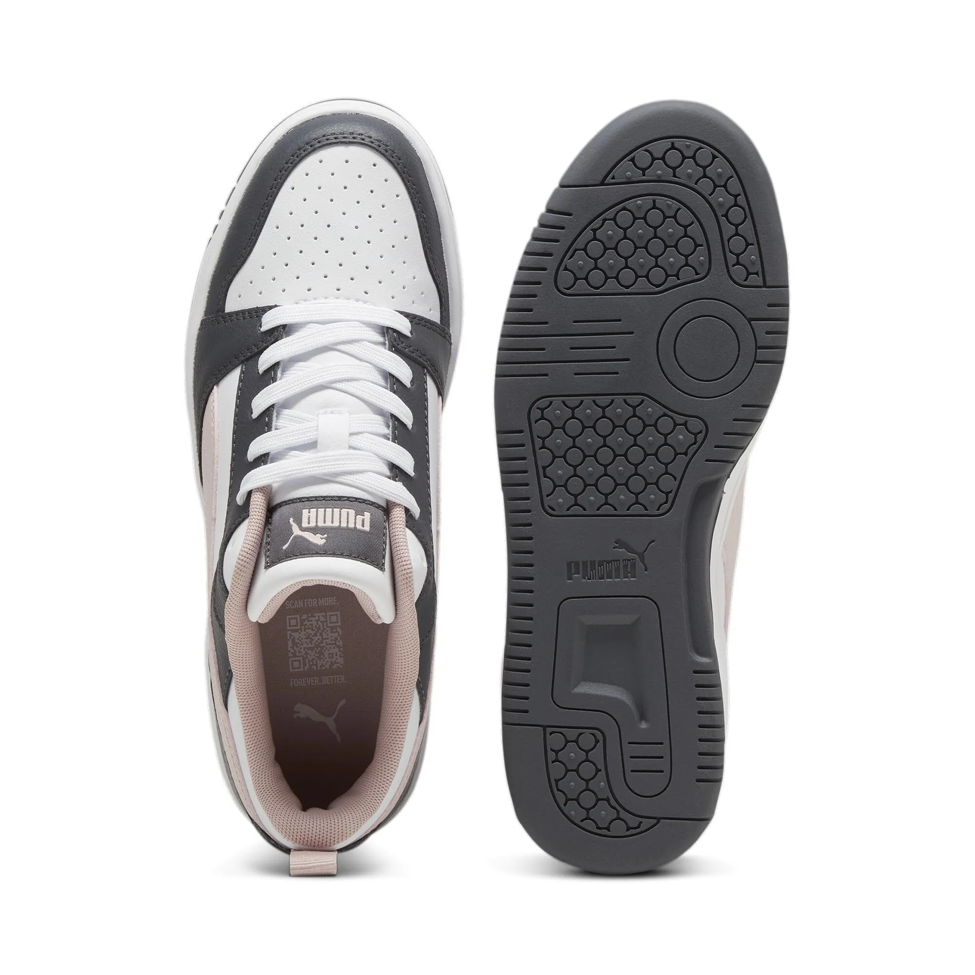 Puma Rebound V6 Low Sneaker, Strong Gray Mauve Mist White, 48.5 EU - immagine 7