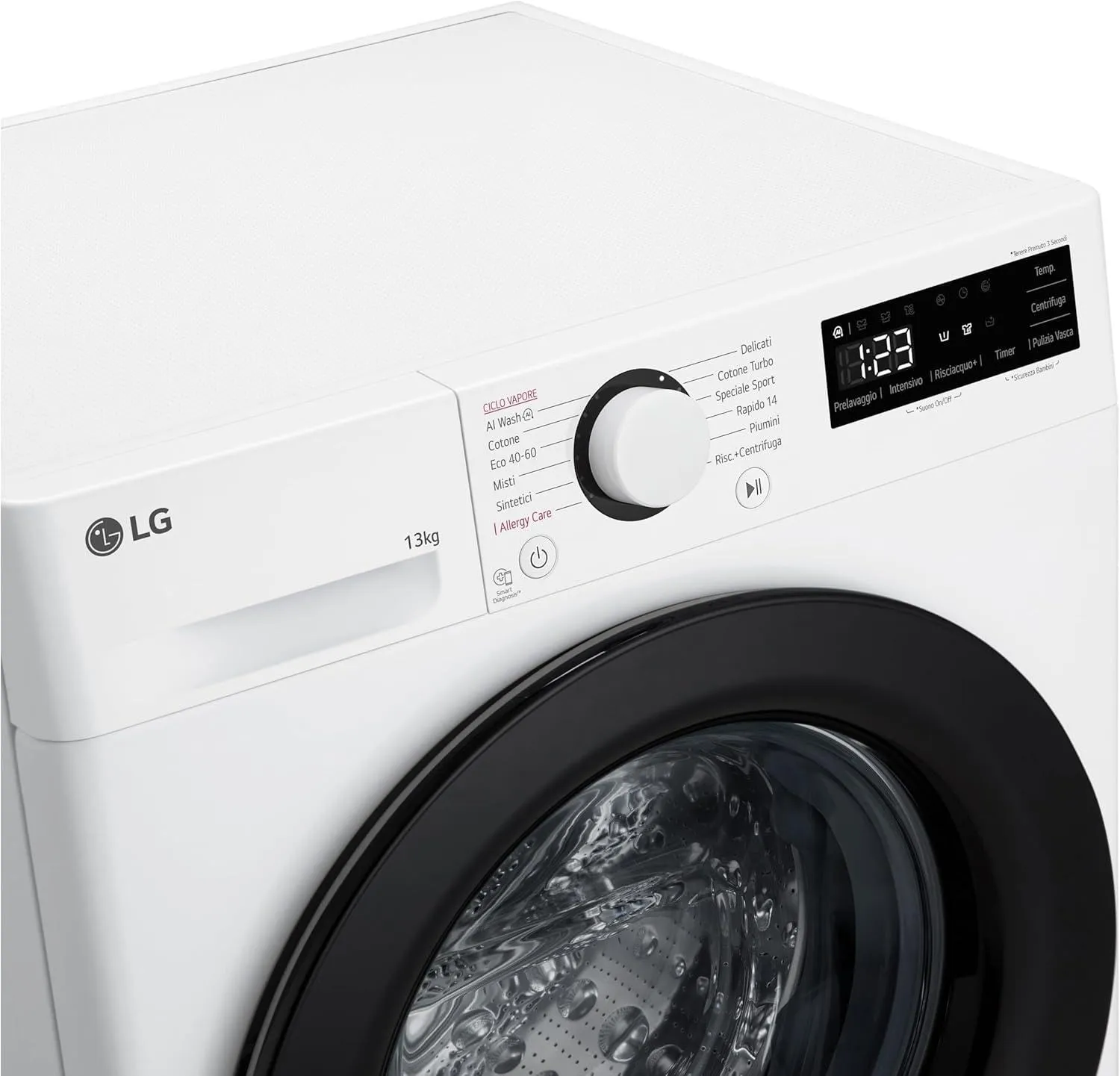 LG F4R3013NSWB Lavatrice AI DD Serie R3 13kg 1400 giri Bianca - immagine 10