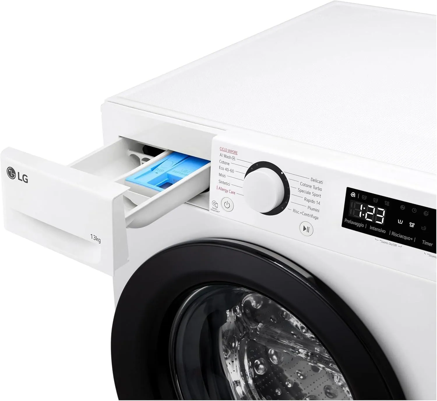 LG F4R3013NSWB Lavatrice AI DD Serie R3 13kg 1400 giri Bianca - immagine 11