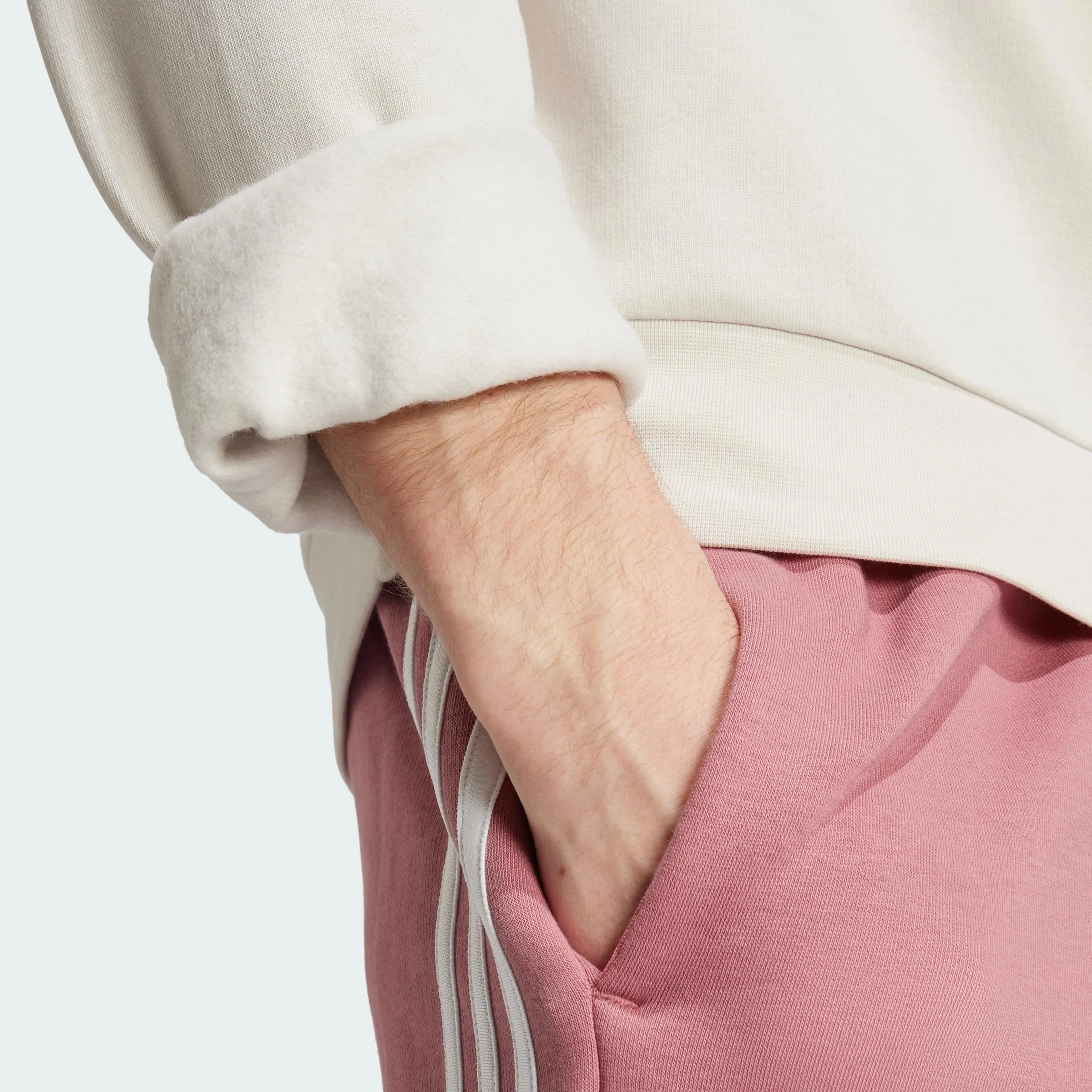 adidas Essentials Fleece Felpa da Tuta da Uomo, Alluminio, S - immagine 3