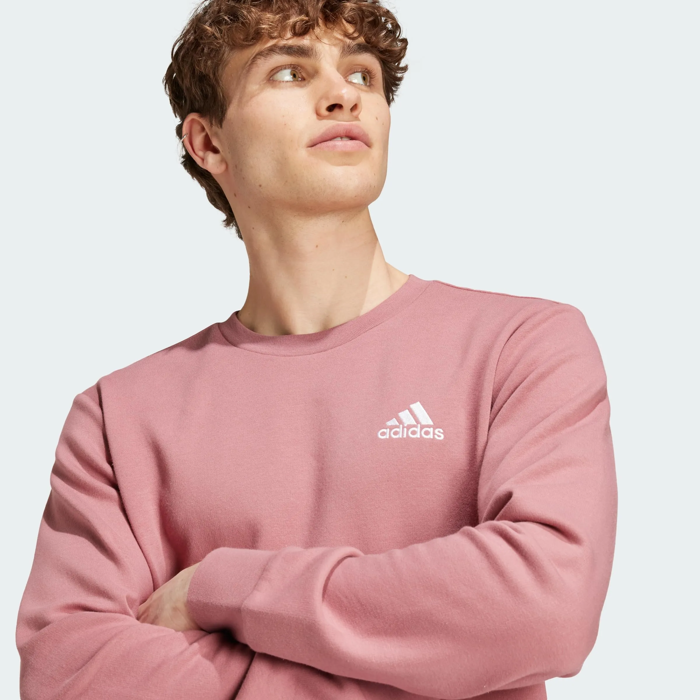 Adidas Essentials - Felpa a girocollo da uomo, S - immagine 2