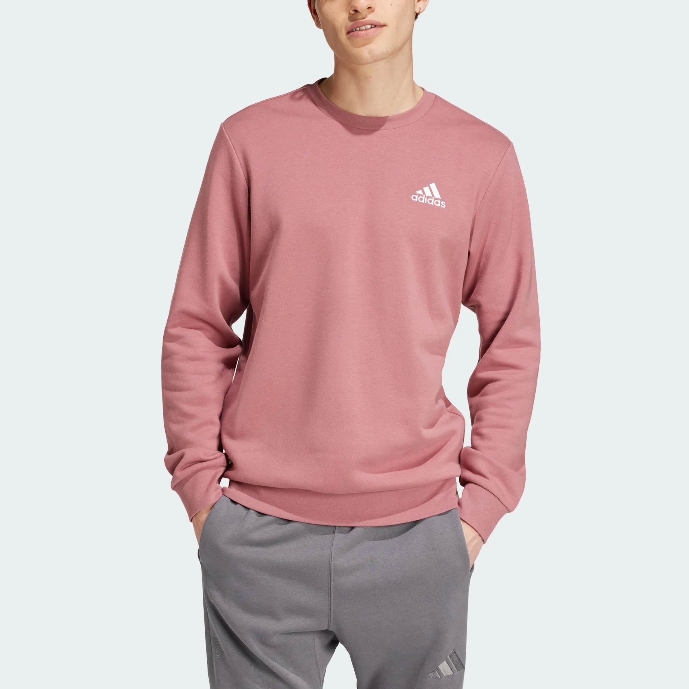 Adidas Essentials - Felpa a girocollo da uomo, XXL - immagine 4