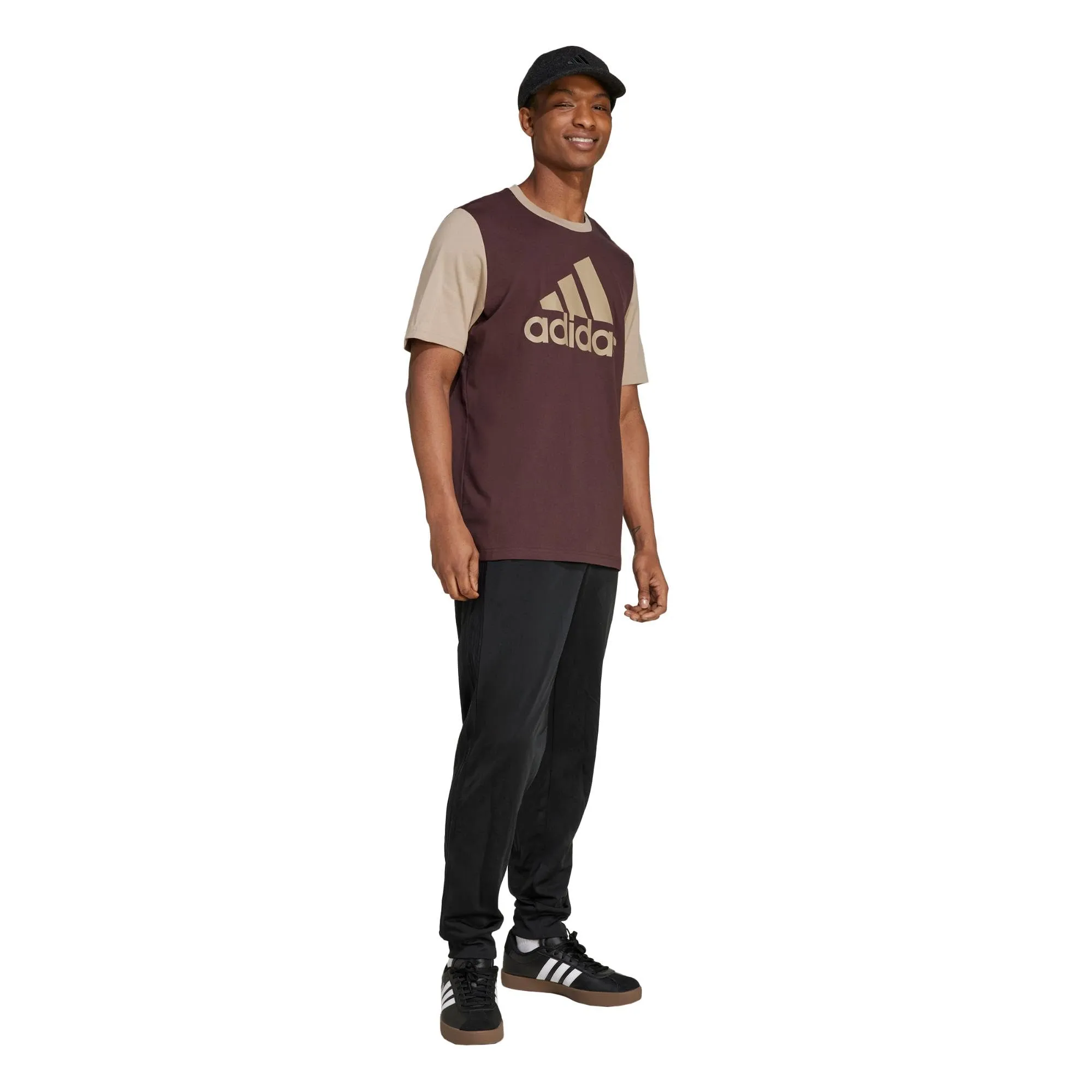 adidas Uomo M BL SJ T, Marrone Ombra/Blanch Cargo, S - immagine 6
