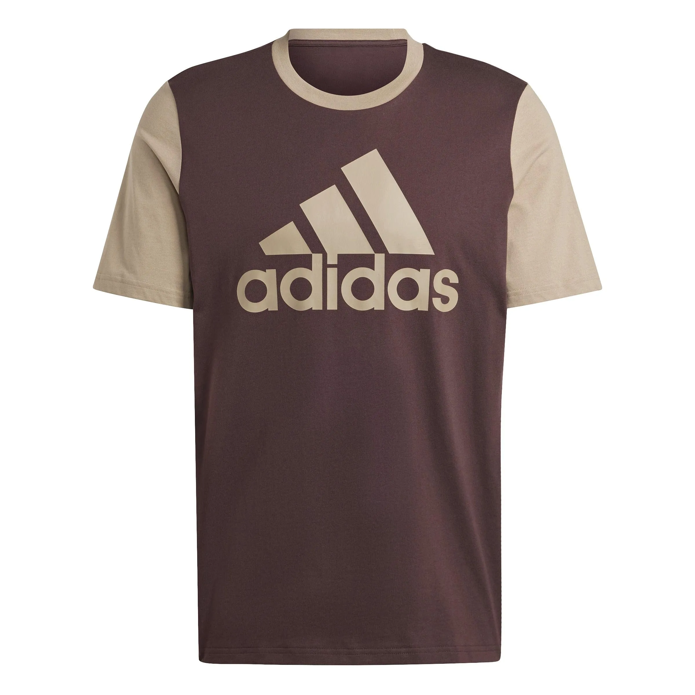 Adidas Essentials Big Logo Single Jersey T-Shirt, Shadow Brown/Blanch Cargo, XS - immagine 1