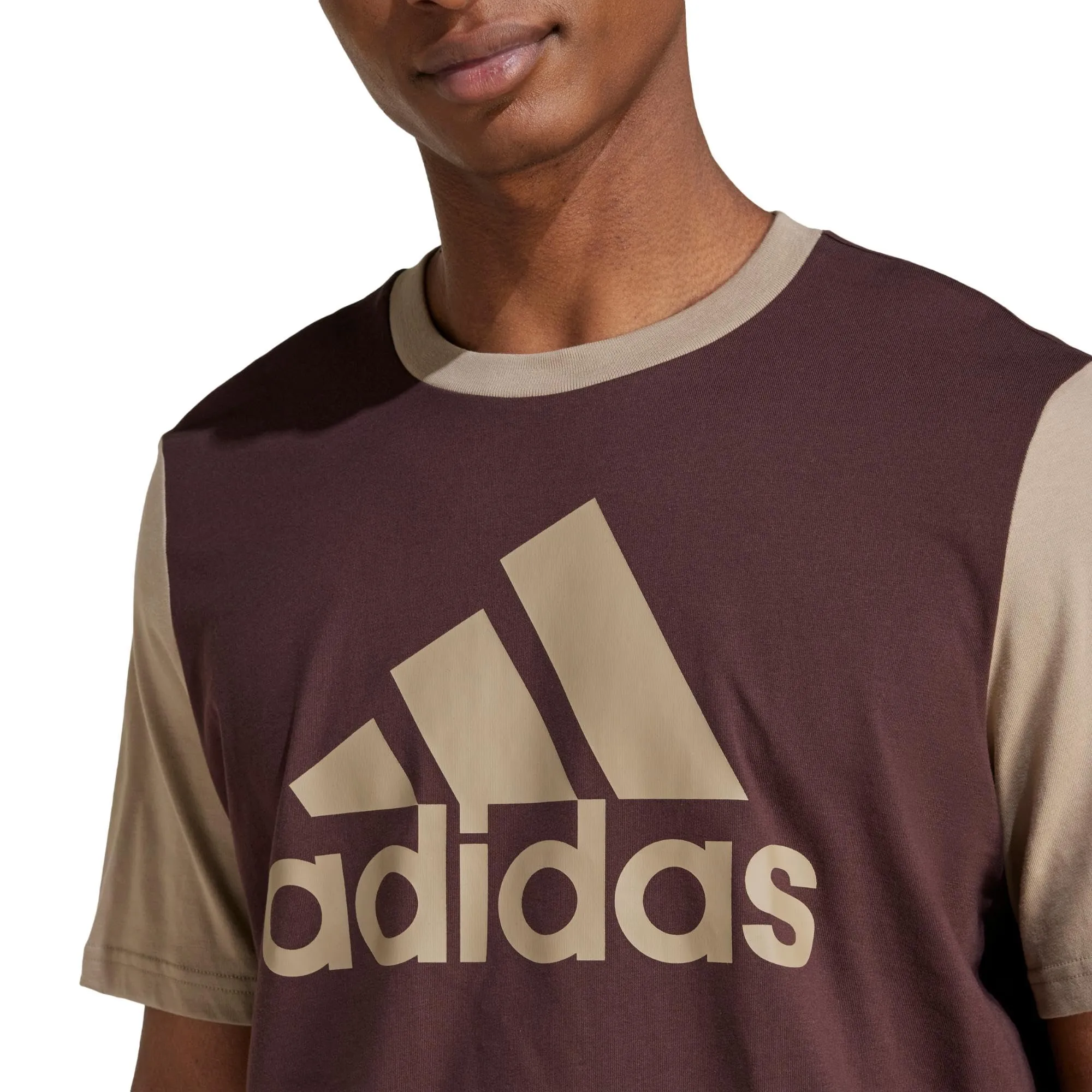adidas M BL SJ T, Marrone Ombra/Blanch Cargo, L Tall - immagine 8