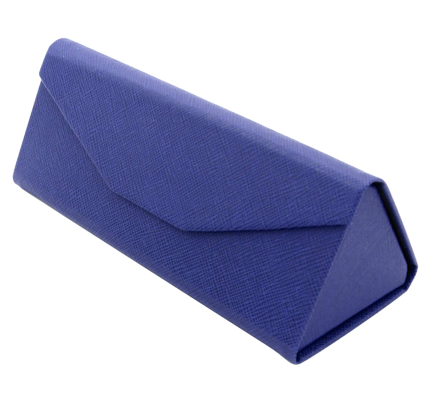 TBOC Custodia Pieghevole Rigida per Occhiali da Sole e Vista, Design Triangolare con Chiusura Magnetica, Blu - immagine 2