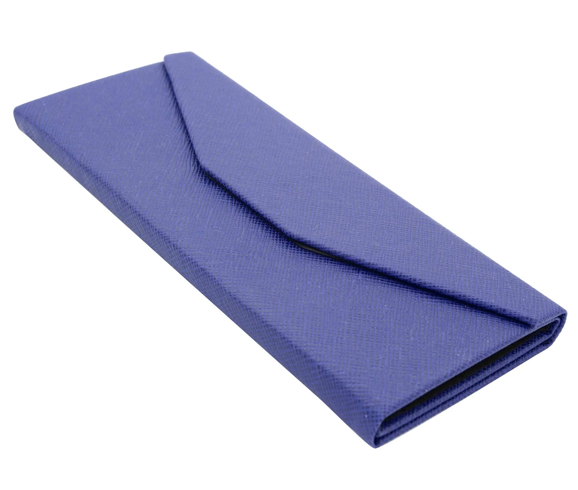 TBOC Custodia Pieghevole Rigida per Occhiali da Sole e Vista, Design Triangolare con Chiusura Magnetica, Blu - immagine 3