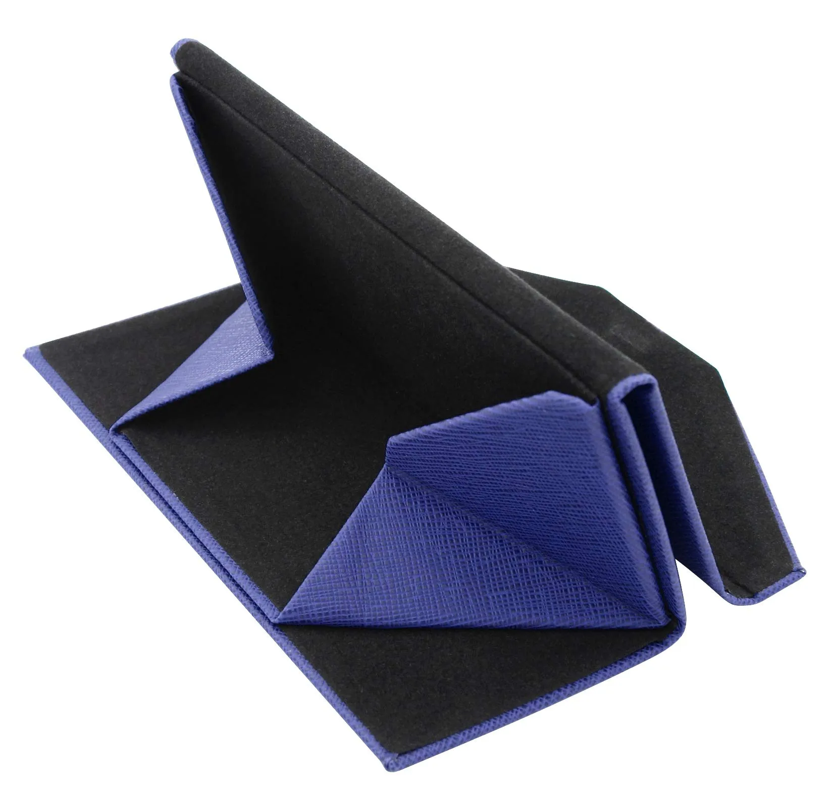 TBOC Custodia Pieghevole Rigida per Occhiali da Sole e Vista, Design Triangolare con Chiusura Magnetica, Blu - immagine 4