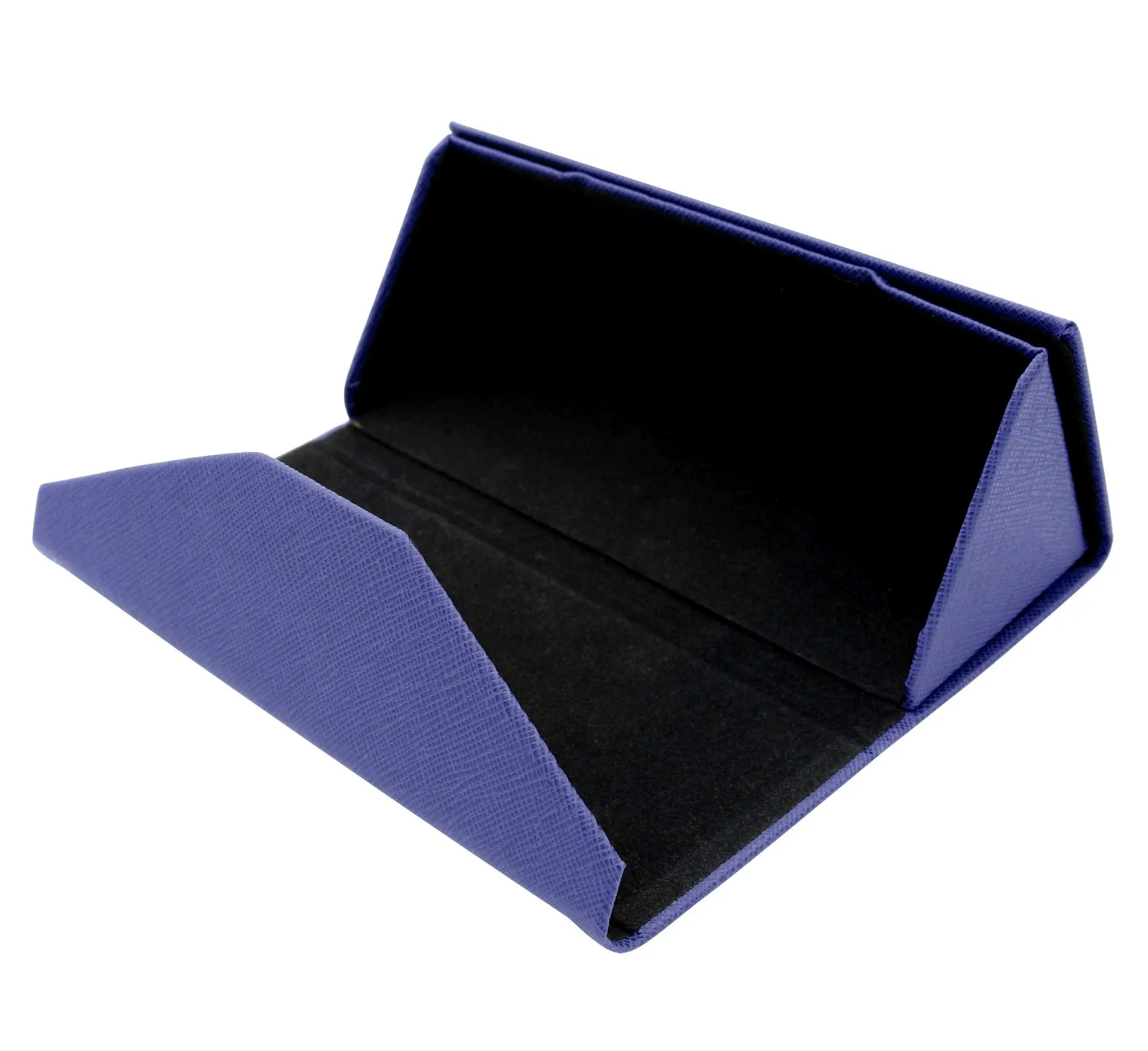 TBOC Custodia Pieghevole Rigida per Occhiali da Sole e Vista, Design Triangolare con Chiusura Magnetica, Blu - immagine 5