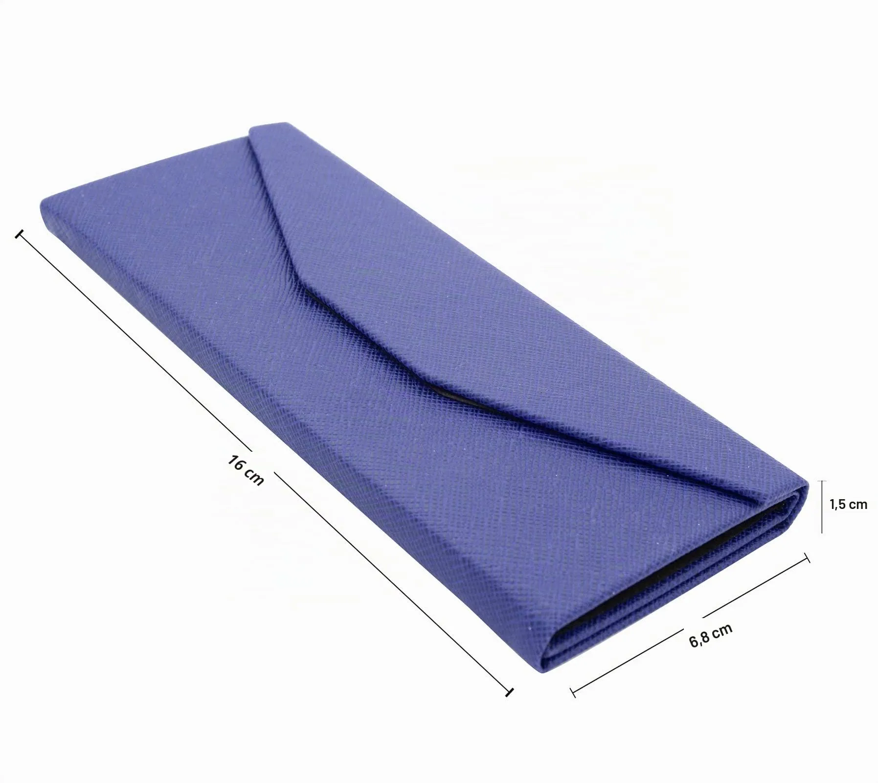 TBOC Custodia Pieghevole Rigida per Occhiali da Sole e Vista, Design Triangolare con Chiusura Magnetica, Blu - immagine 7