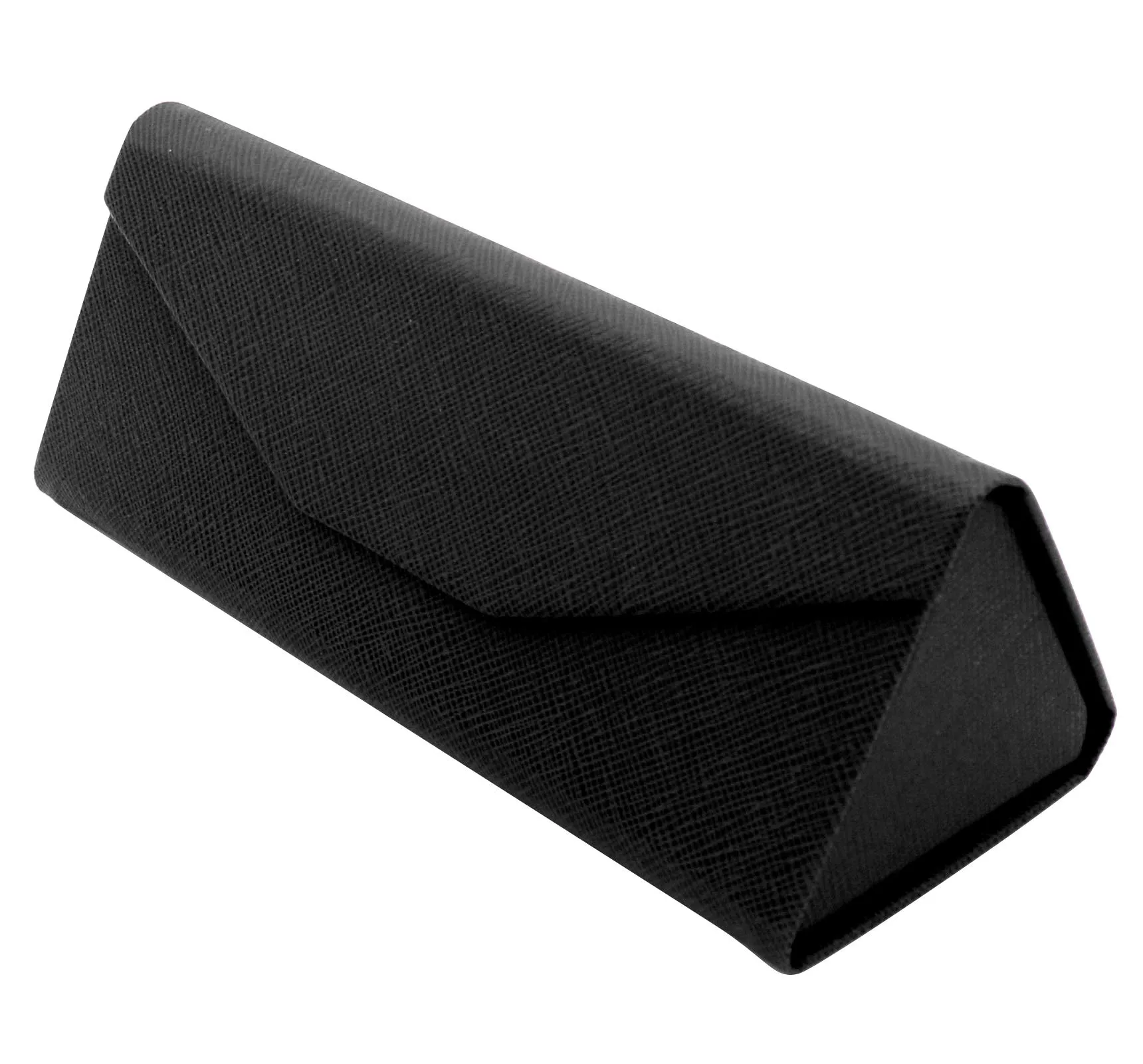 TBOC Custodia Pieghevole Rigida Triangolare per Occhiali da Sole e da Vista con Chiusura Magnetica, Nero - immagine 2
