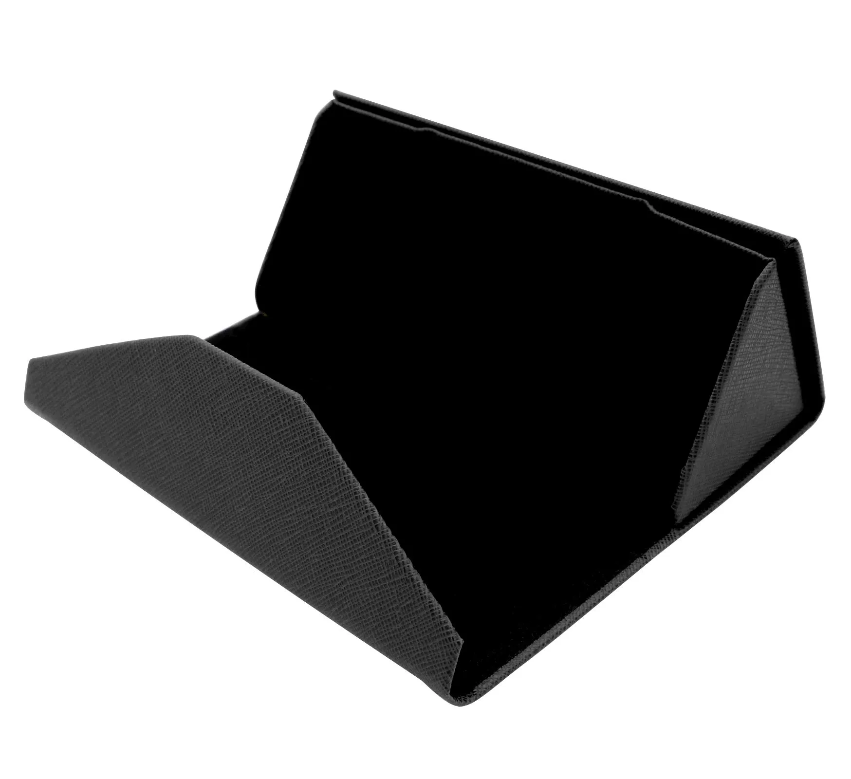 TBOC Custodia Pieghevole Rigida Triangolare per Occhiali da Sole e da Vista con Chiusura Magnetica, Nero - immagine 5