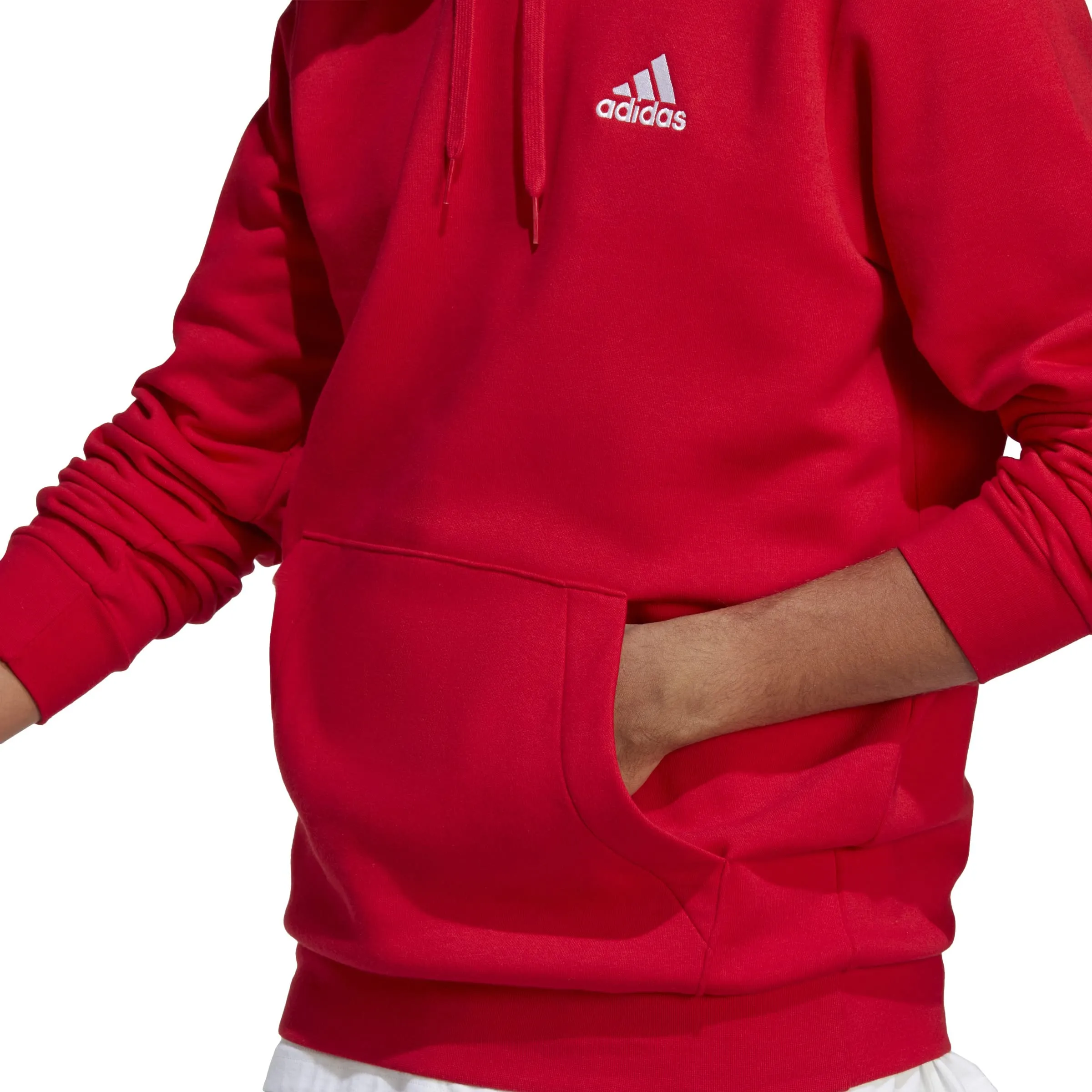adidas Essentials Fleece Hoodie - Scarlet - XS Uomo - immagine 5