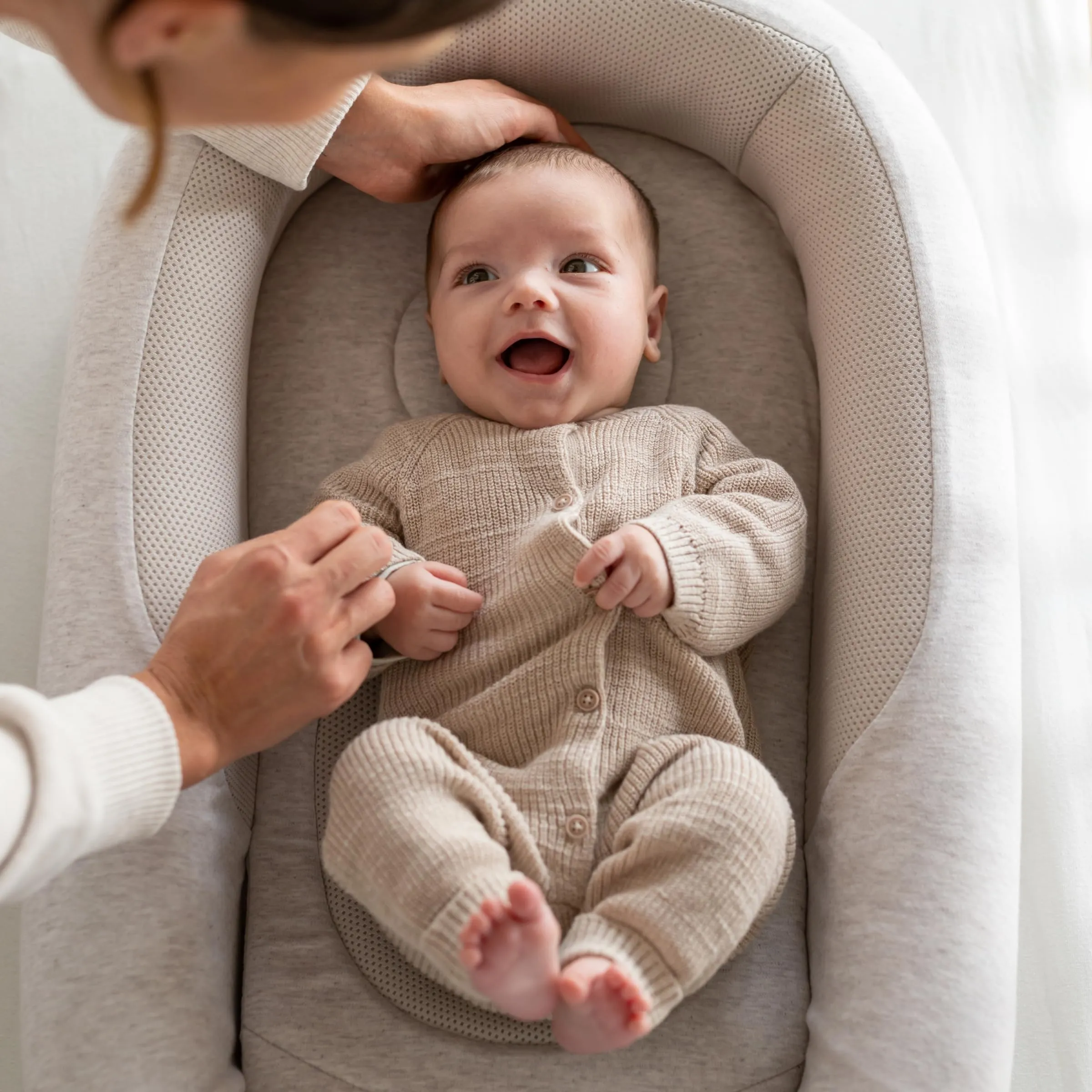 Inglesina Welcome Pod Baby Nest Ergonomico 0-8 Mesi in Bambù e Cotone, Peaceful Blue - immagine 3