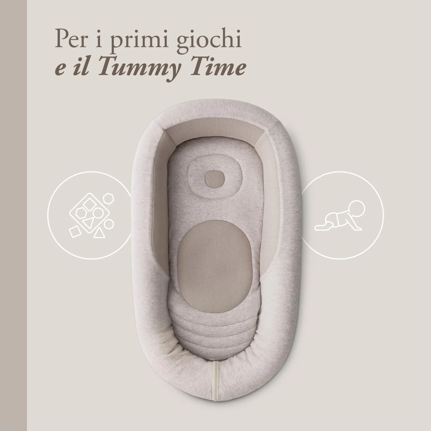 Inglesina Welcome Pod Baby Nest Ergonomico 0-8 Mesi, Riduttore Lettino in Bambù e Cotone, Sfoderabile e Lavabile - immagine 4