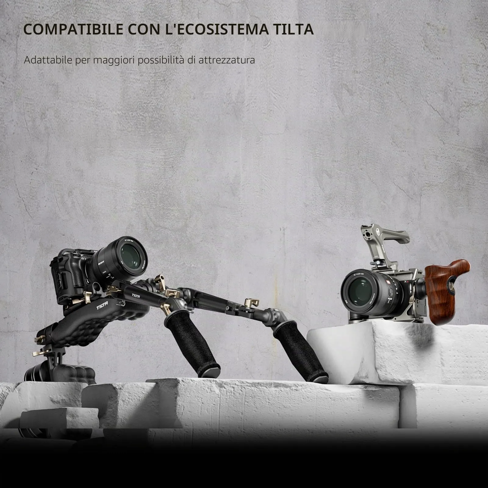 Tilta Full Camera Cage for Sony a7C II and a7C with HDMI Cable Clamp - Titanium Grey TA-T60-FCC-TG - immagine 6
