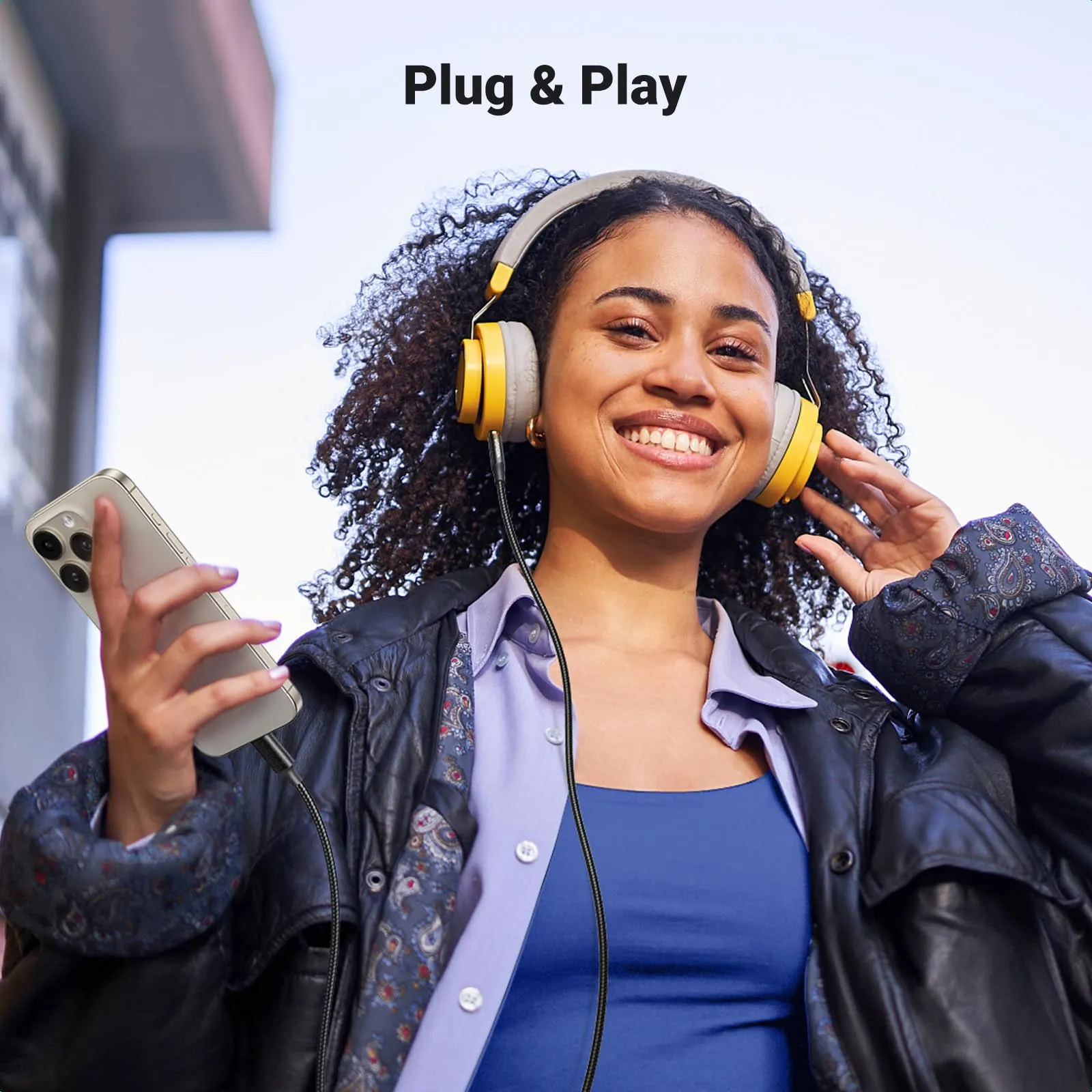 UGREEN Cavo USB C a Jack 3.5mm con DAC Chip 1M Aux Type C a 3.5mm  (Nero) - immagine 7