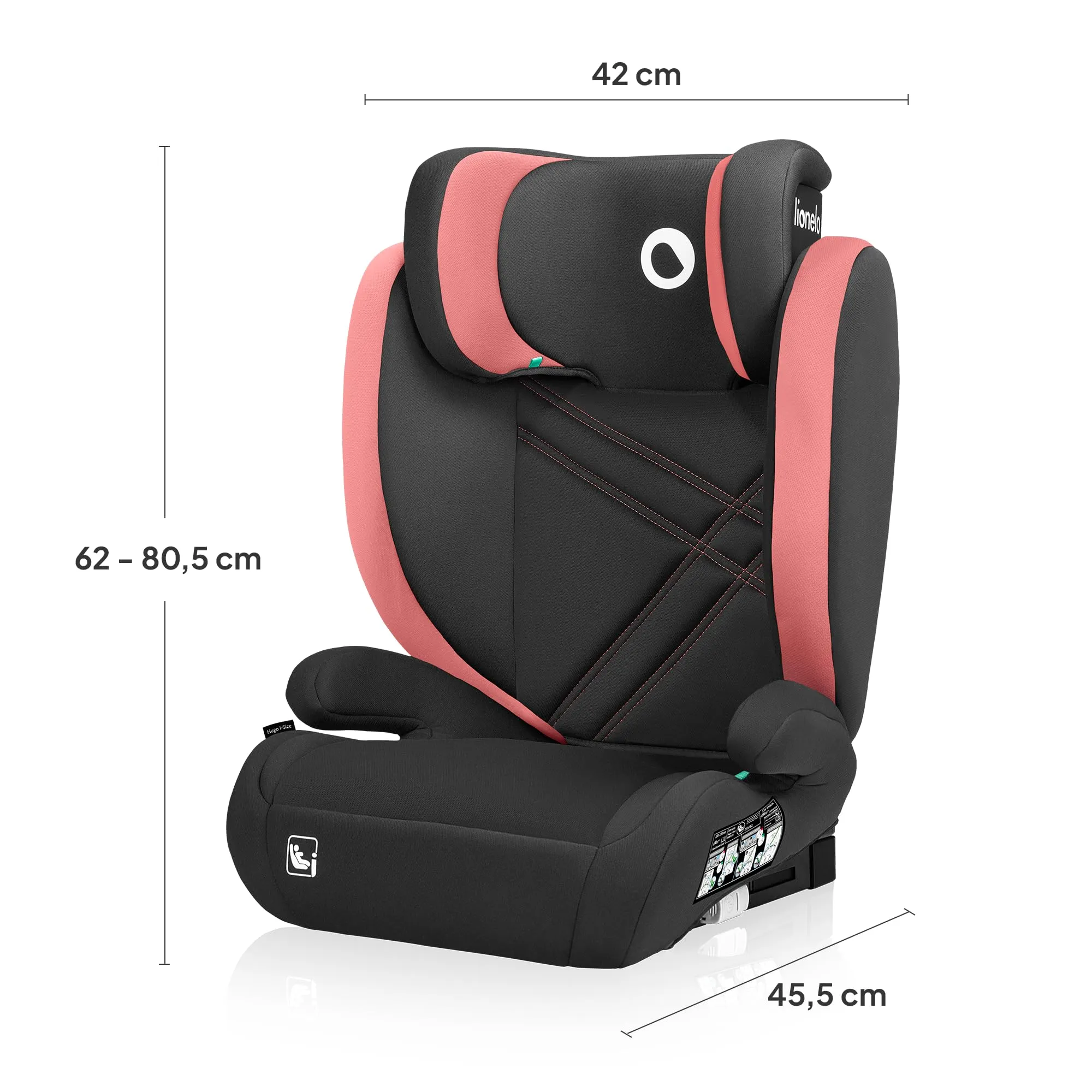 Lionelo Hugo i-Size Seggiolino Auto ISOFIX Gruppo 2-3 100-150cm - immagine 9