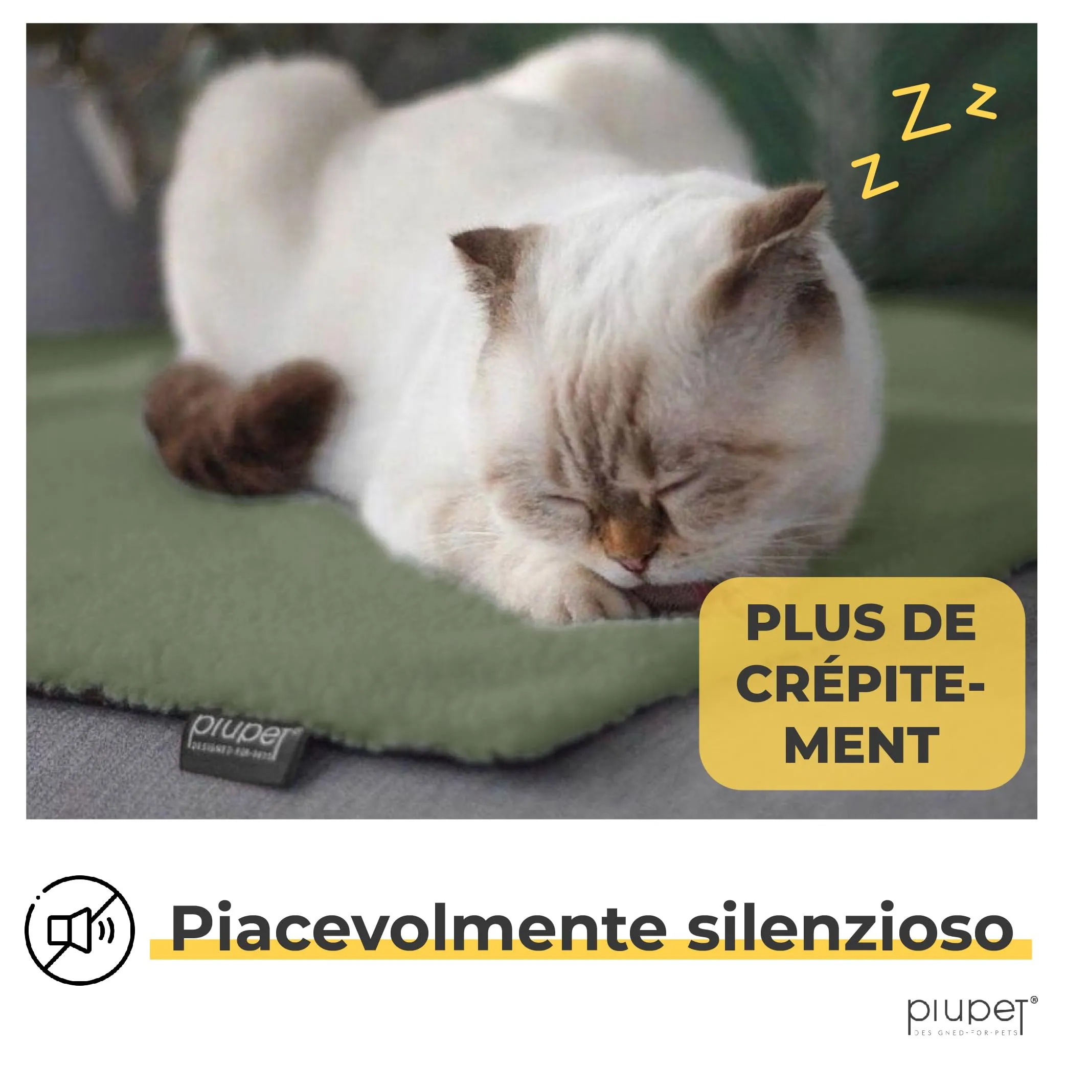 PiuPet Tappetino Riscaldante Autoriscaldante per Gatti, 60x45cm - immagine 3