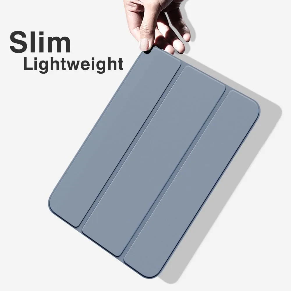 MoKo Cover per iPad 9a/8a/7a Gen 10,2" 2021/2020/2019, Viola Grigio - immagine 8