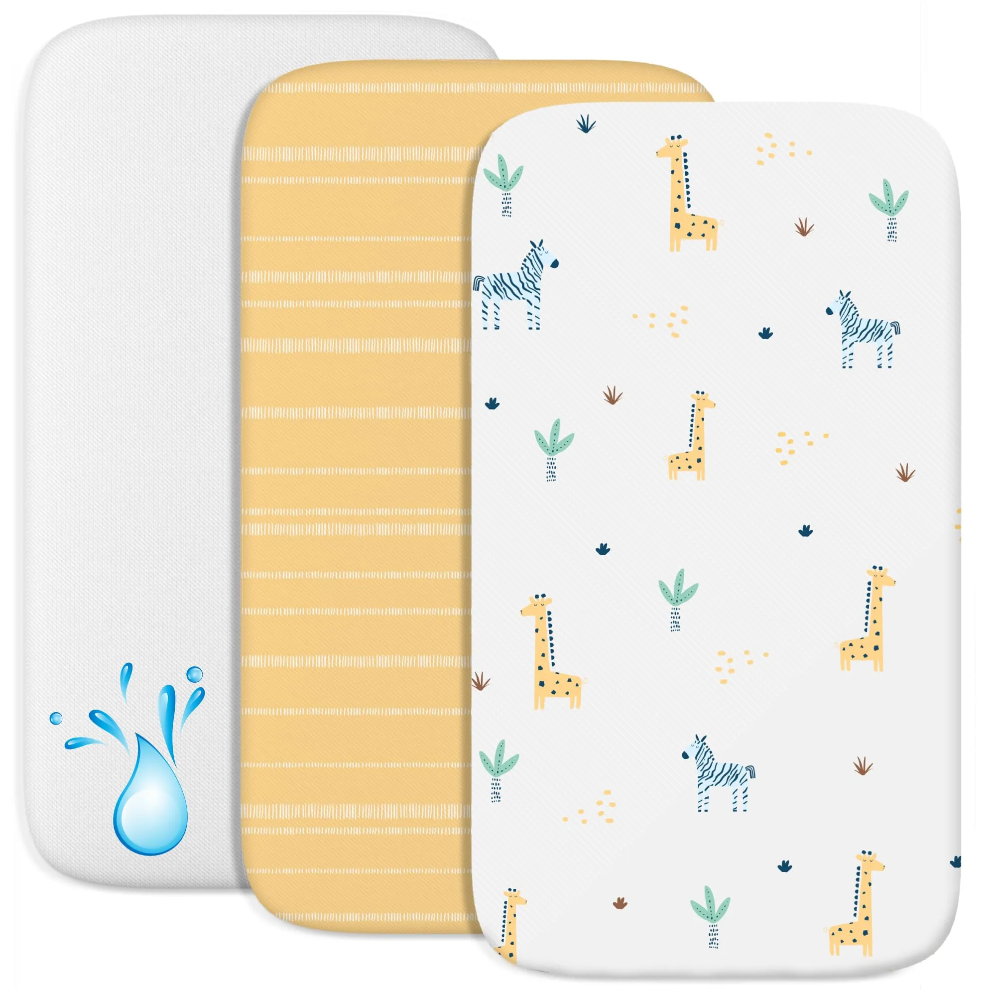 Sweety Fox Set 2 Lenzuola Culla Neonato 50x83 cm e 1 Coprimaterasso Impermeabile - immagine 1