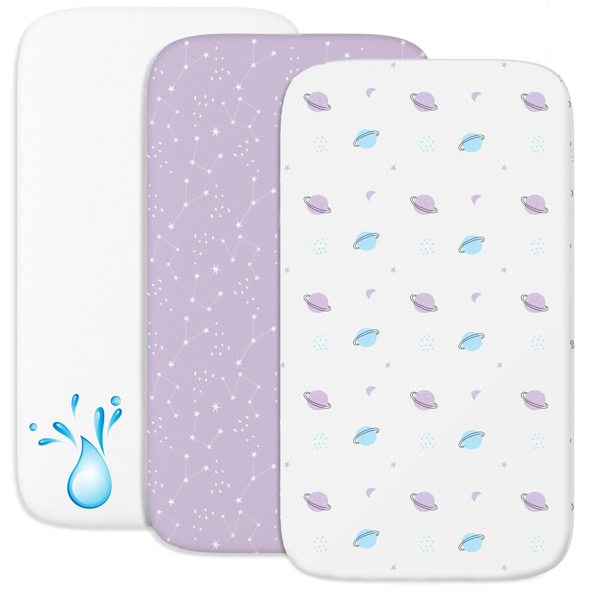 Sweety Fox Set 2 Lenzuola Culla Neonato 55x90 e 1 Coprimaterasso Impermeabile - immagine 1