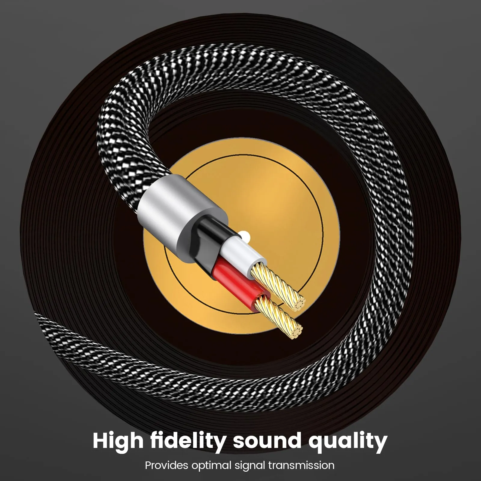 MOSWAG Cavo Audio Jack 3.5mm a Doppio 6.35mm - immagine 5