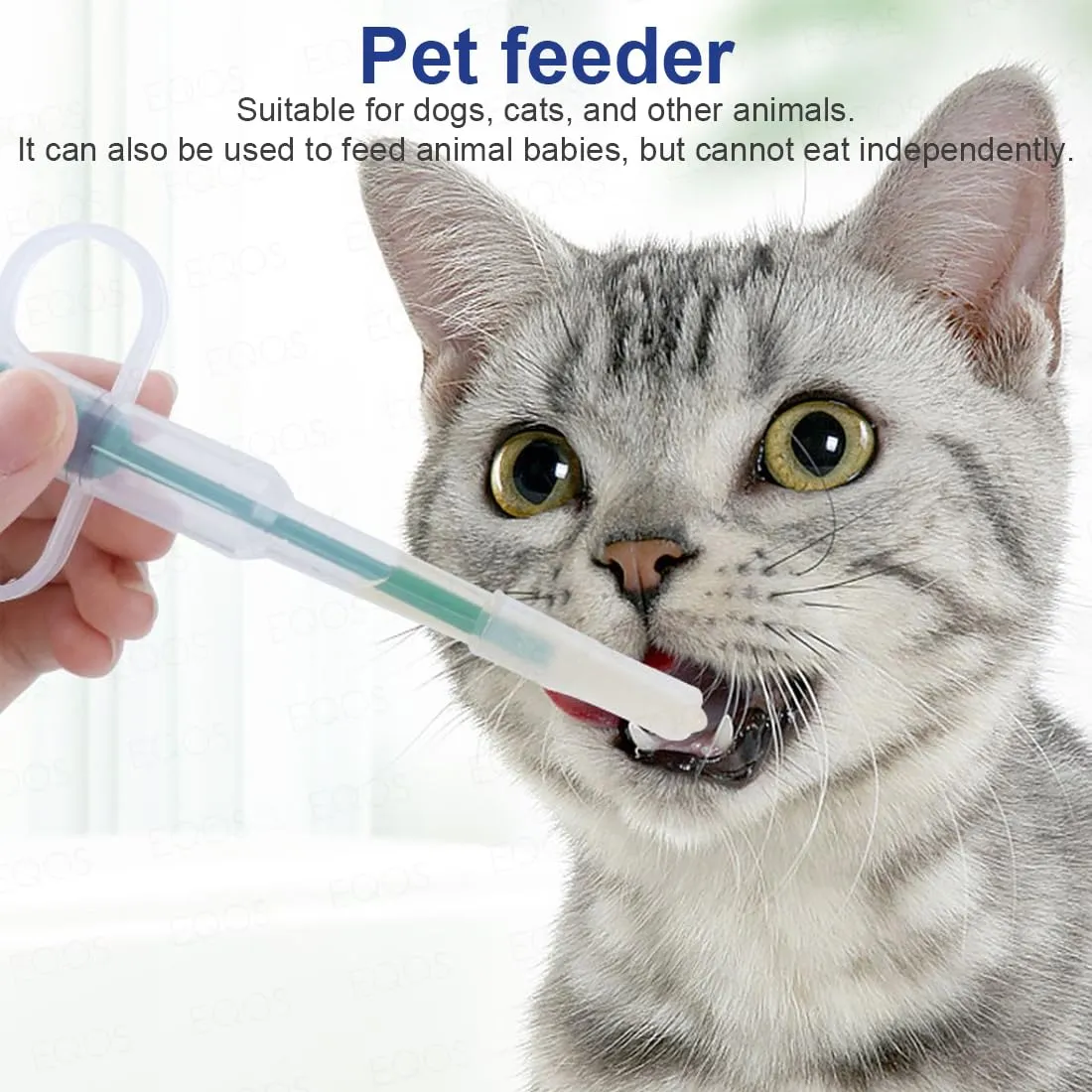 GXGM Siringa per Animali e Sparapillole per Cani e Gatti, Dispenser con 8 Punte Morbide, 2 Pezzi - immagine 6