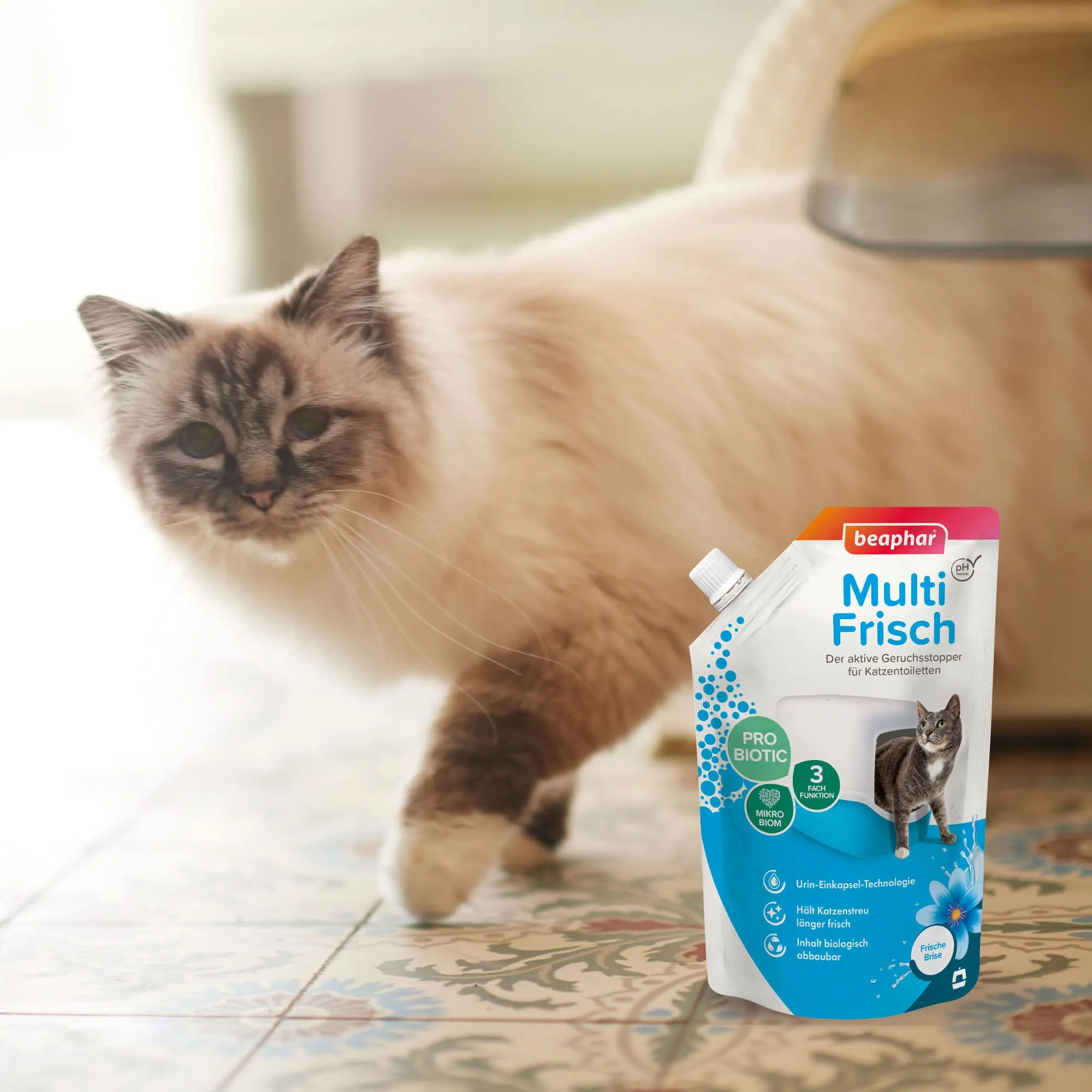 Beaphar Multi Fresh Neutralizzatore di Odori per Lettiera per Gatti, Profumo di Aria Fresca, 400 g - immagine 2
