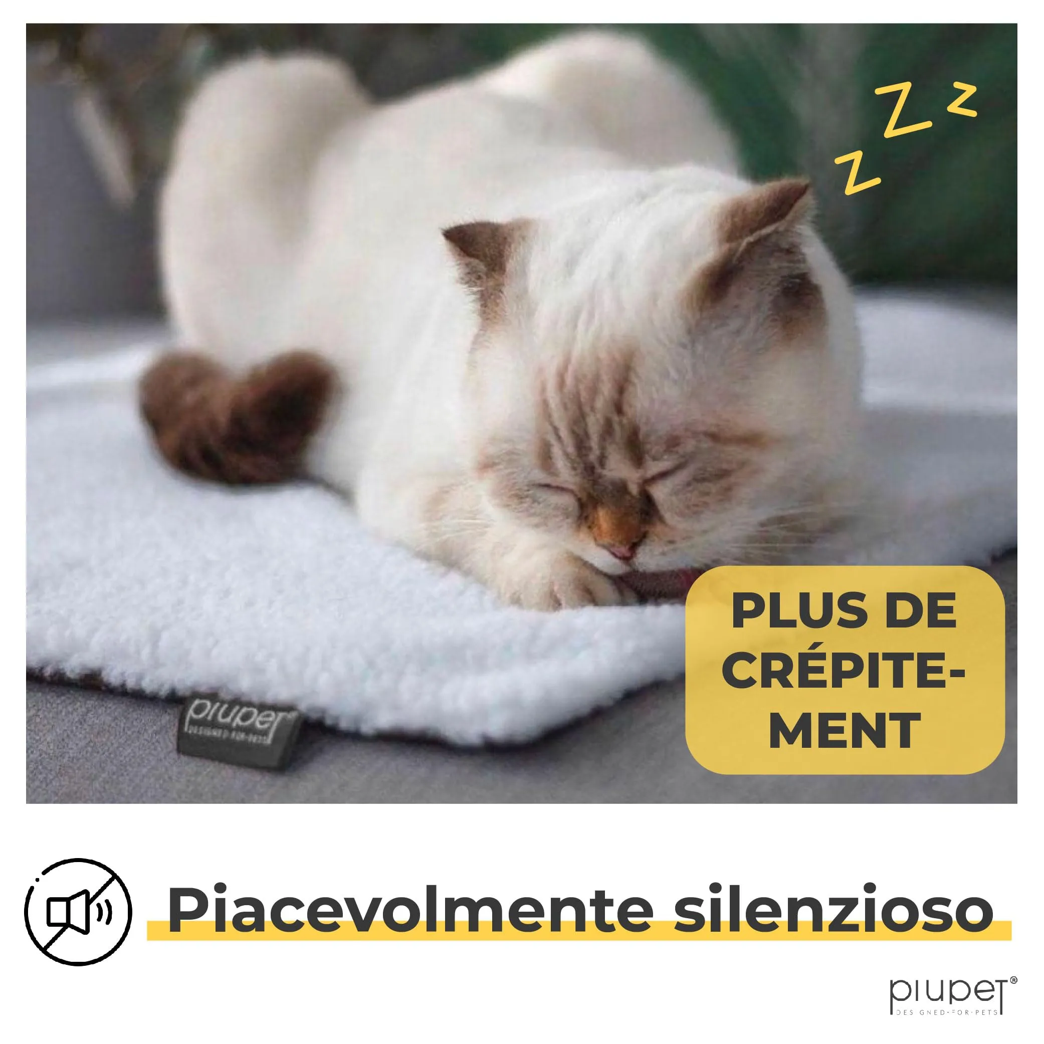 PiuPet Tappetino Riscaldante Autoriscaldante per Gatti, 60x45cm - immagine 5
