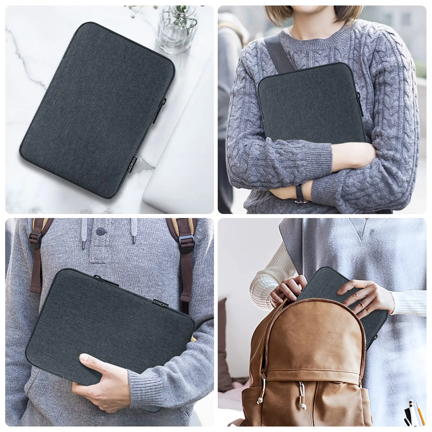 MoKo Borsa Sleeve per Tablet 9-11 Pollici, Sottile - immagine 8