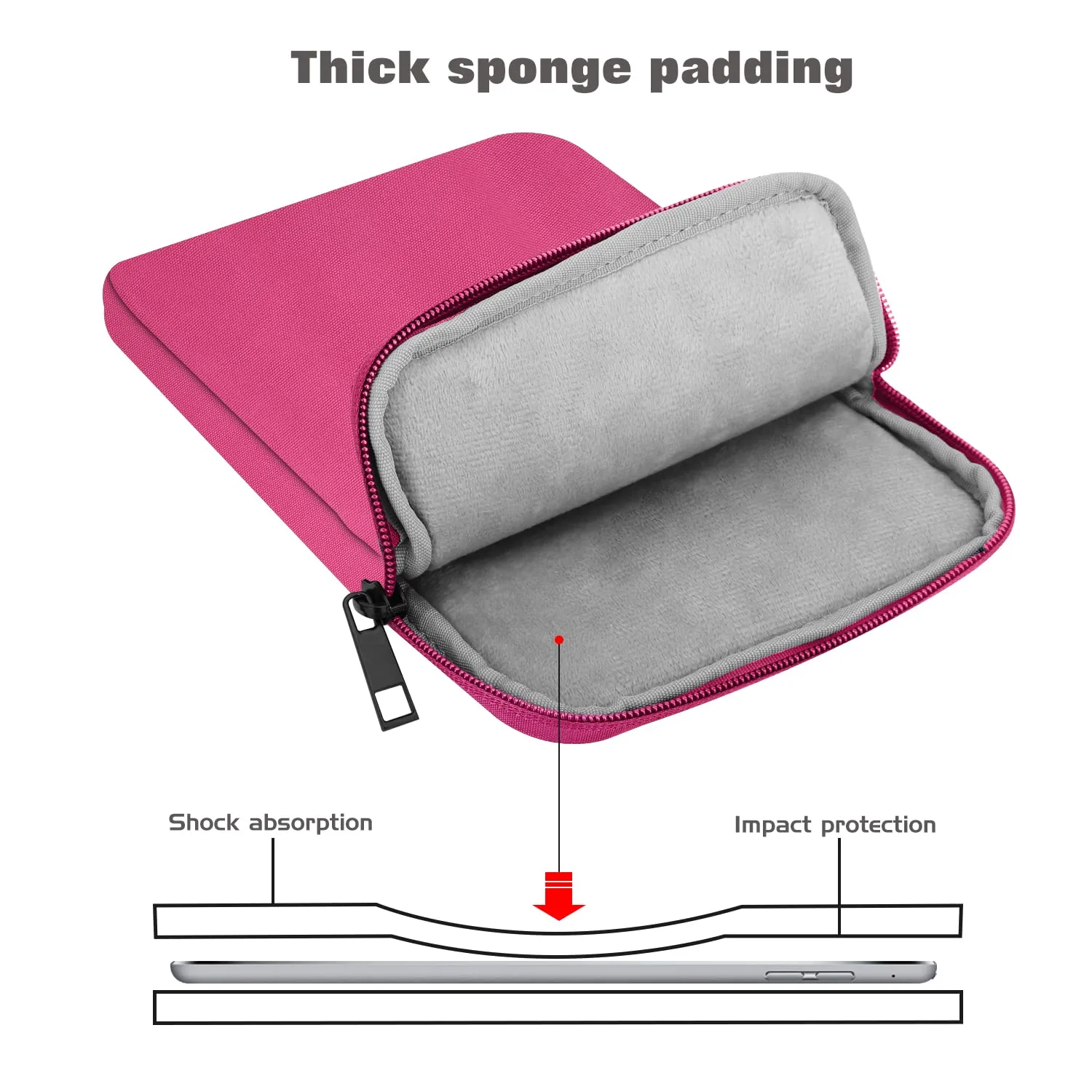 MoKo Borsa Sleeve per Tablet 9-11 Pollici, Sottile - immagine 4