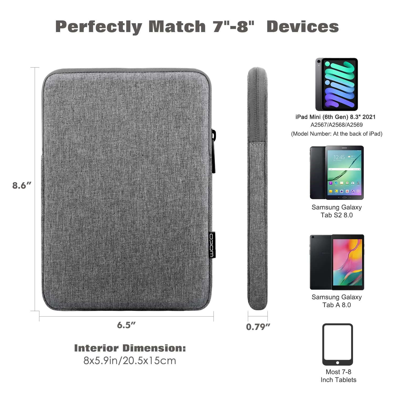 MoKo Borsa per tablet 7-8 pollici imbottita - immagine 2