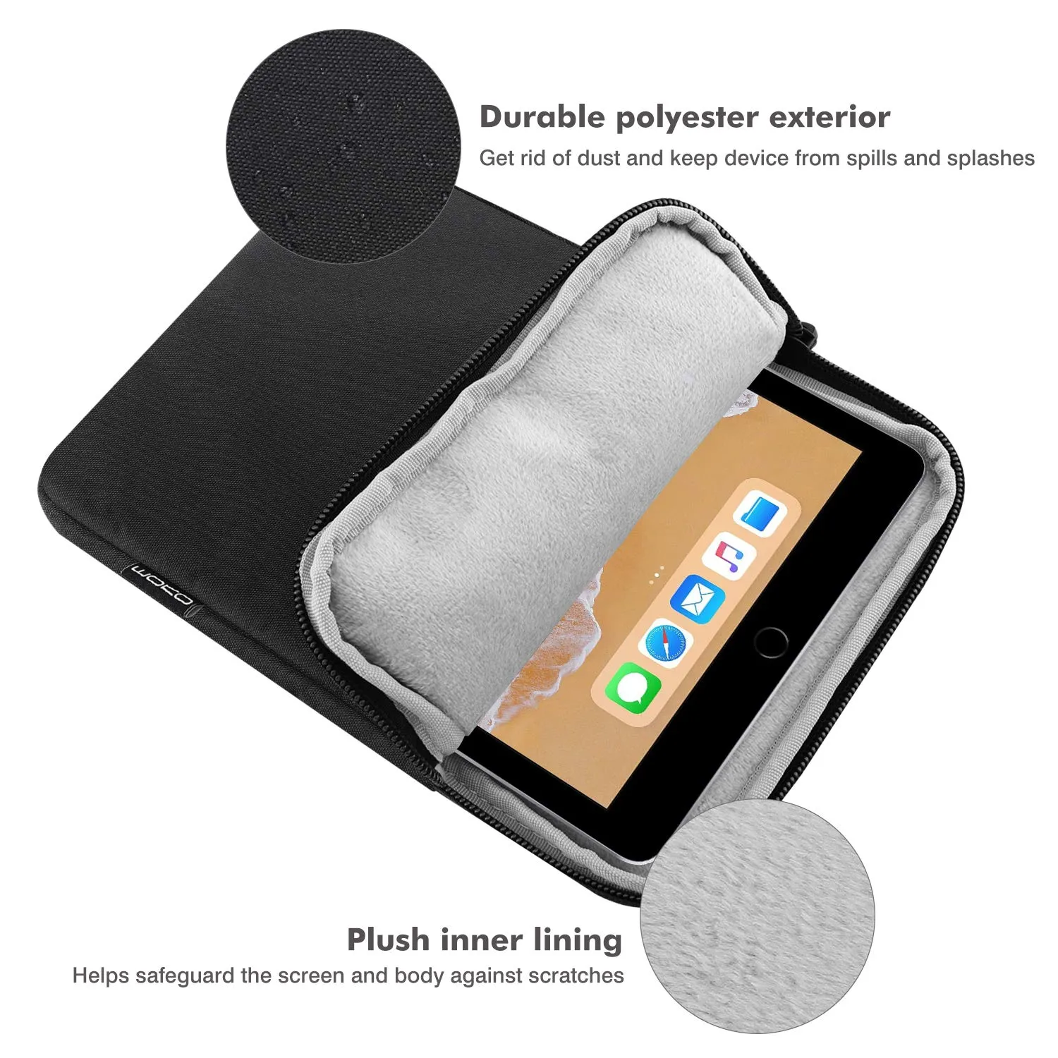 MoKo Borsa Sleeve per Tablet 9-11 Pollici, Sottile - immagine 3