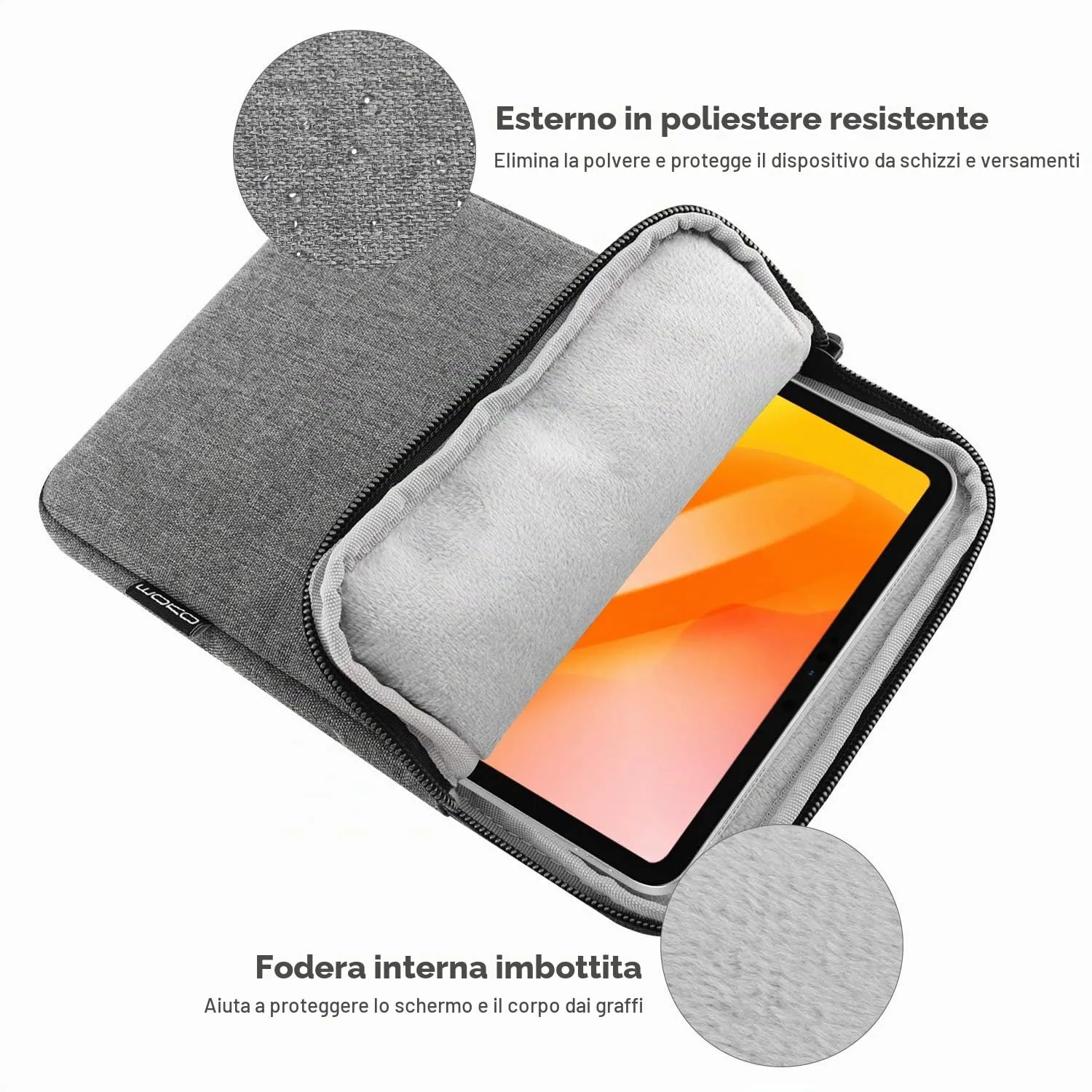 MoKo Borsa per tablet 13 pollici con tasca accessori - immagine 3