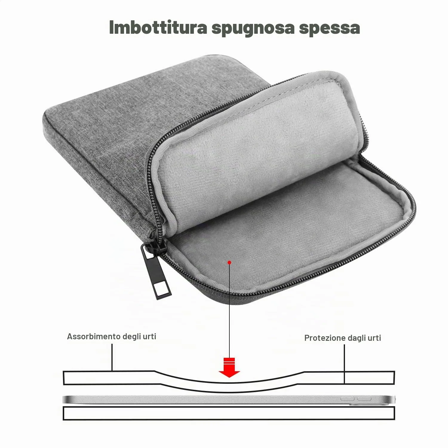 MoKo Borsa per tablet 13 pollici con tasca accessori - immagine 4