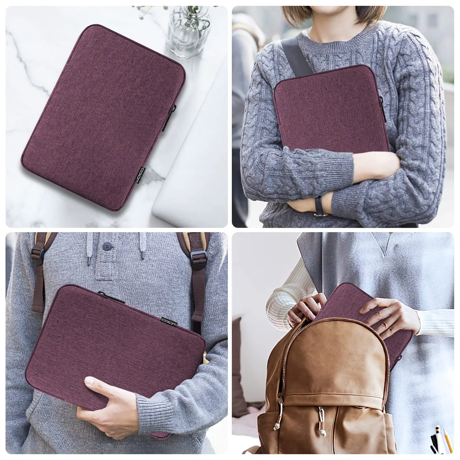MoKo Borsa Sleeve per Tablet 9-11 Pollici, Sottile - immagine 8