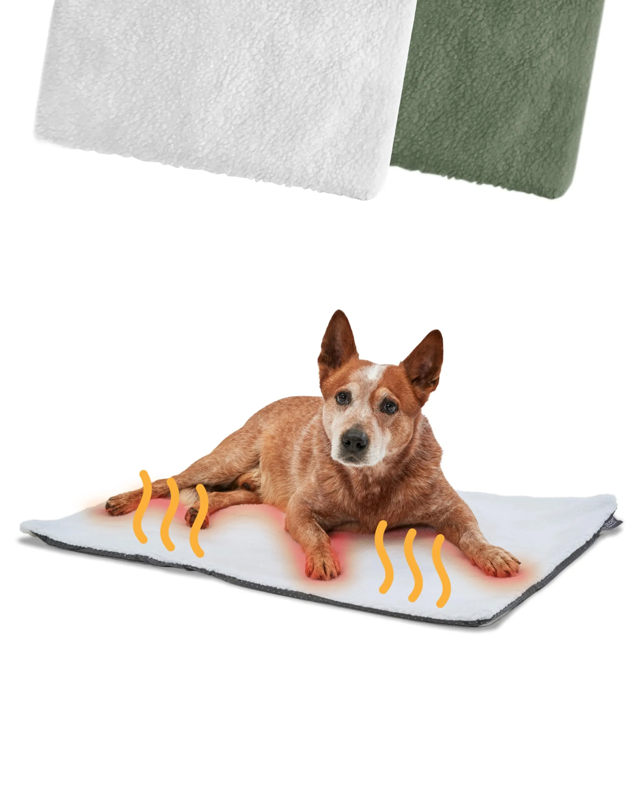 PiuPet Tappetino Riscaldante per Cani 90x60cm, Coperta Autoriscaldante Bianca - immagine 1