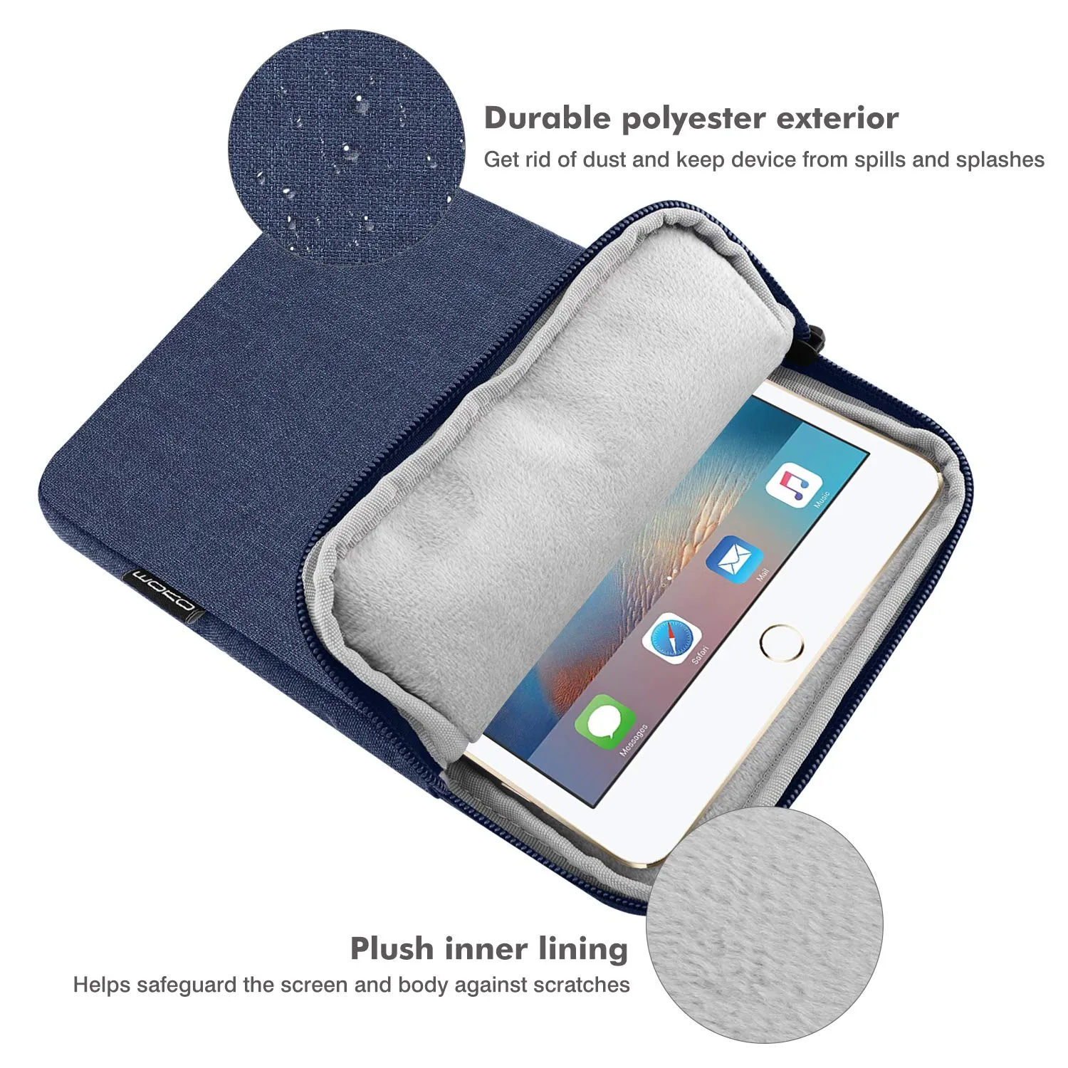 MoKo Borsa Sleeve per Tablet 7-8 Pollici, Sottile - immagine 3