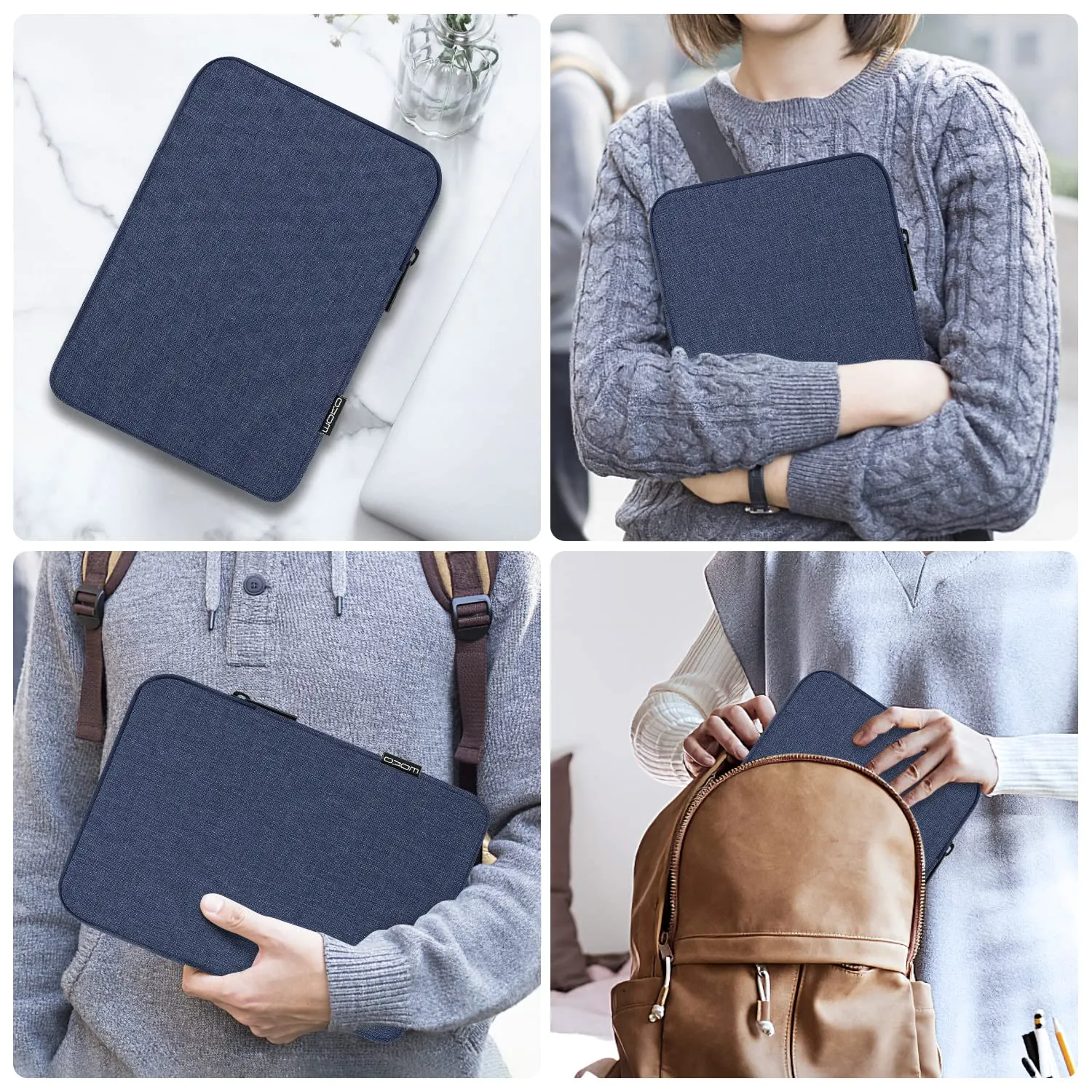 MoKo Borsa Sleeve per Tablet 13 Pollici con Cerniera - immagine 8
