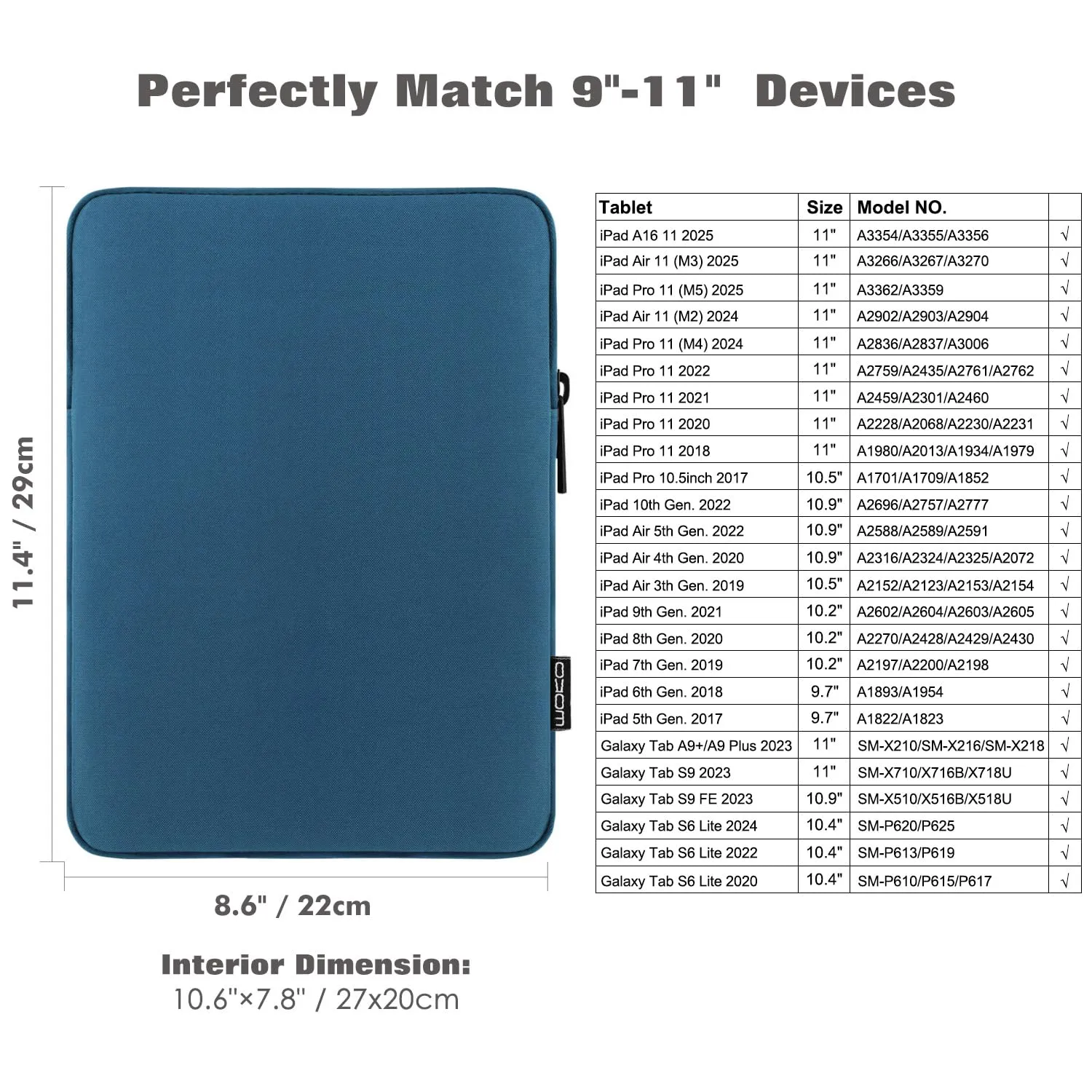 MoKo Borsa per tablet 9-11 pollici imbottita - immagine 2