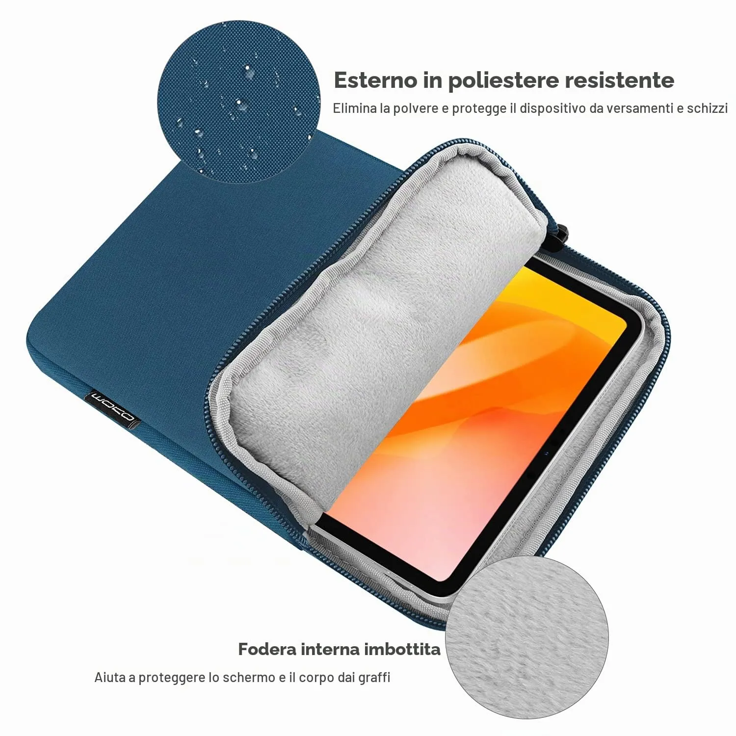 MoKo Borsa per tablet 13 pollici con tasca accessori - immagine 3