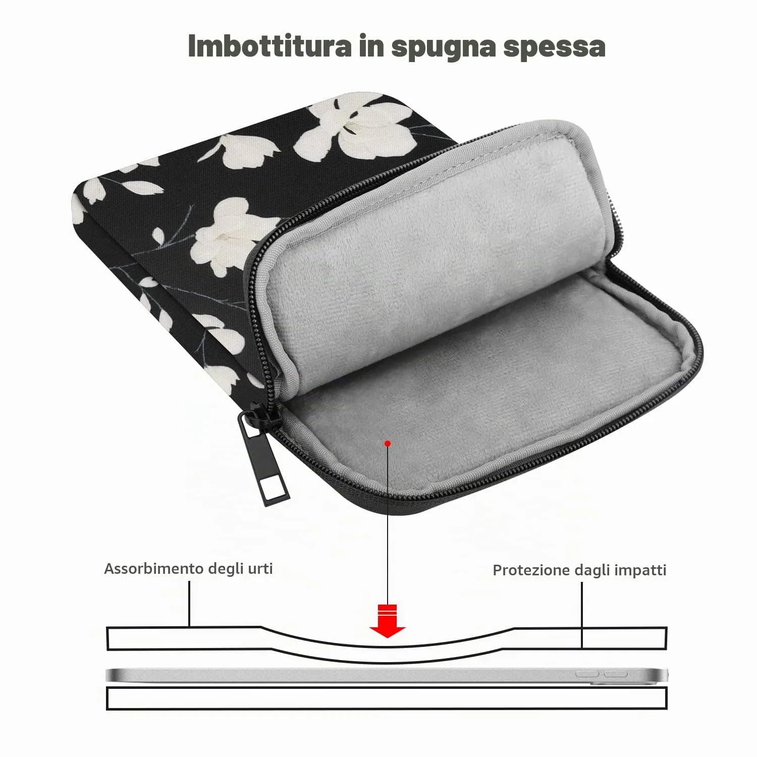 MoKo Borsa Sleeve per Tablet 9-11 Pollici, Sottile - immagine 4