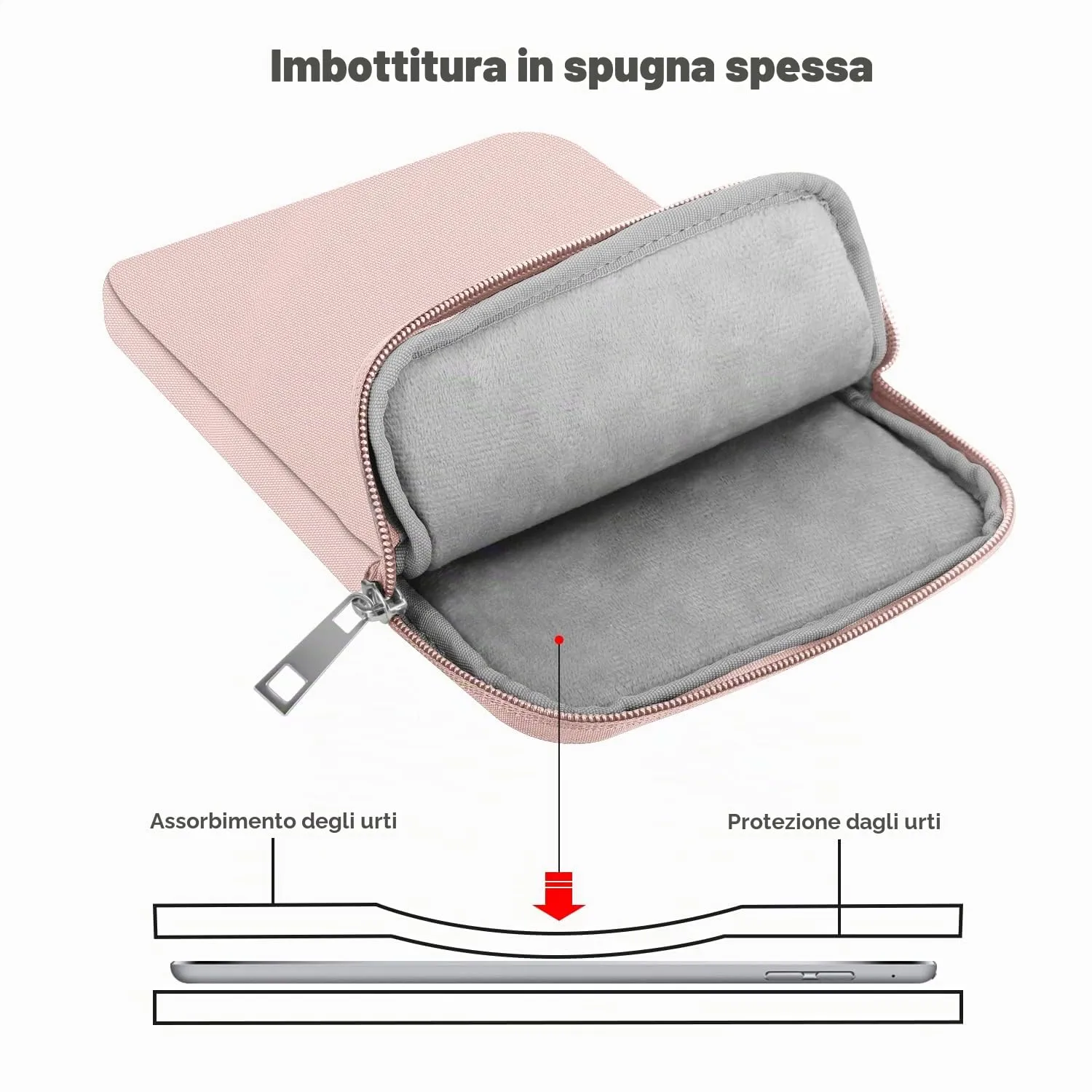 MoKo Borsa Sleeve per Tablet 9-11 Pollici, Sottile - immagine 4