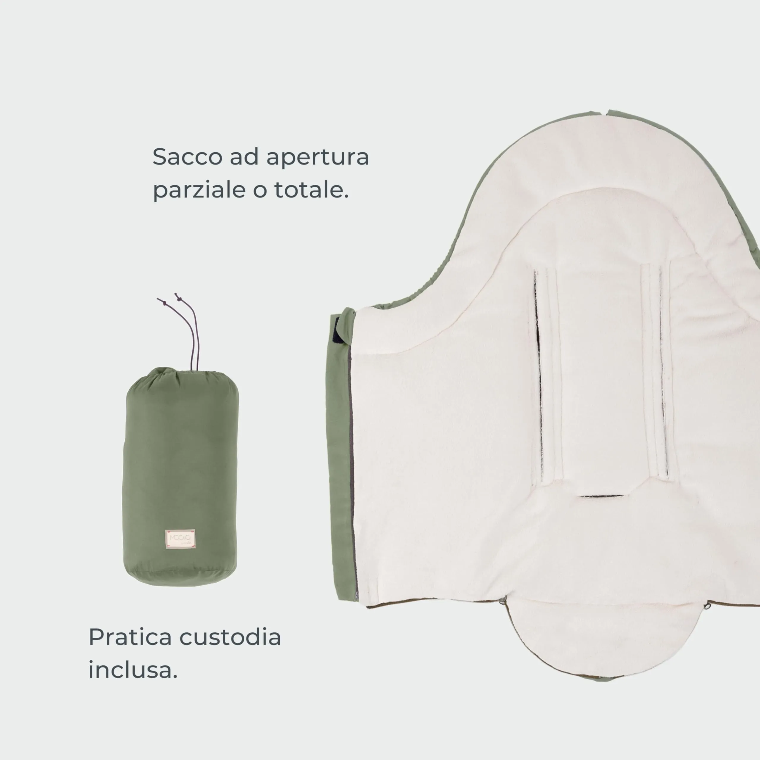 Nuvita 9045 Ovetto City Sacco Universale per Seggiolini Auto e Carrozzine, 0-6 Mesi (80 cm), Grigio - immagine 4